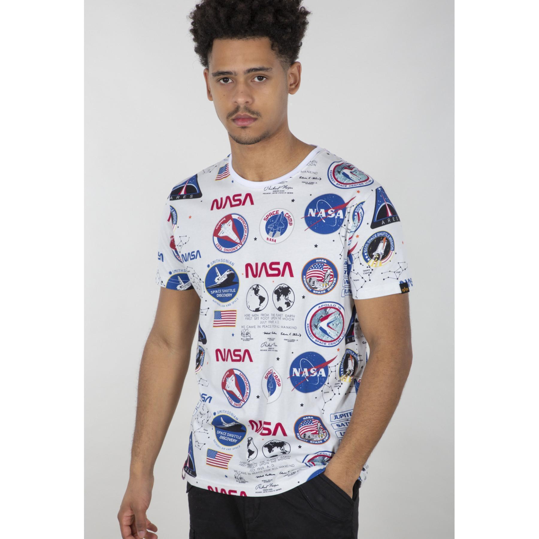 - AOP - Men NASA Industries T-Shirts T-shirt Alpha Streetwear -