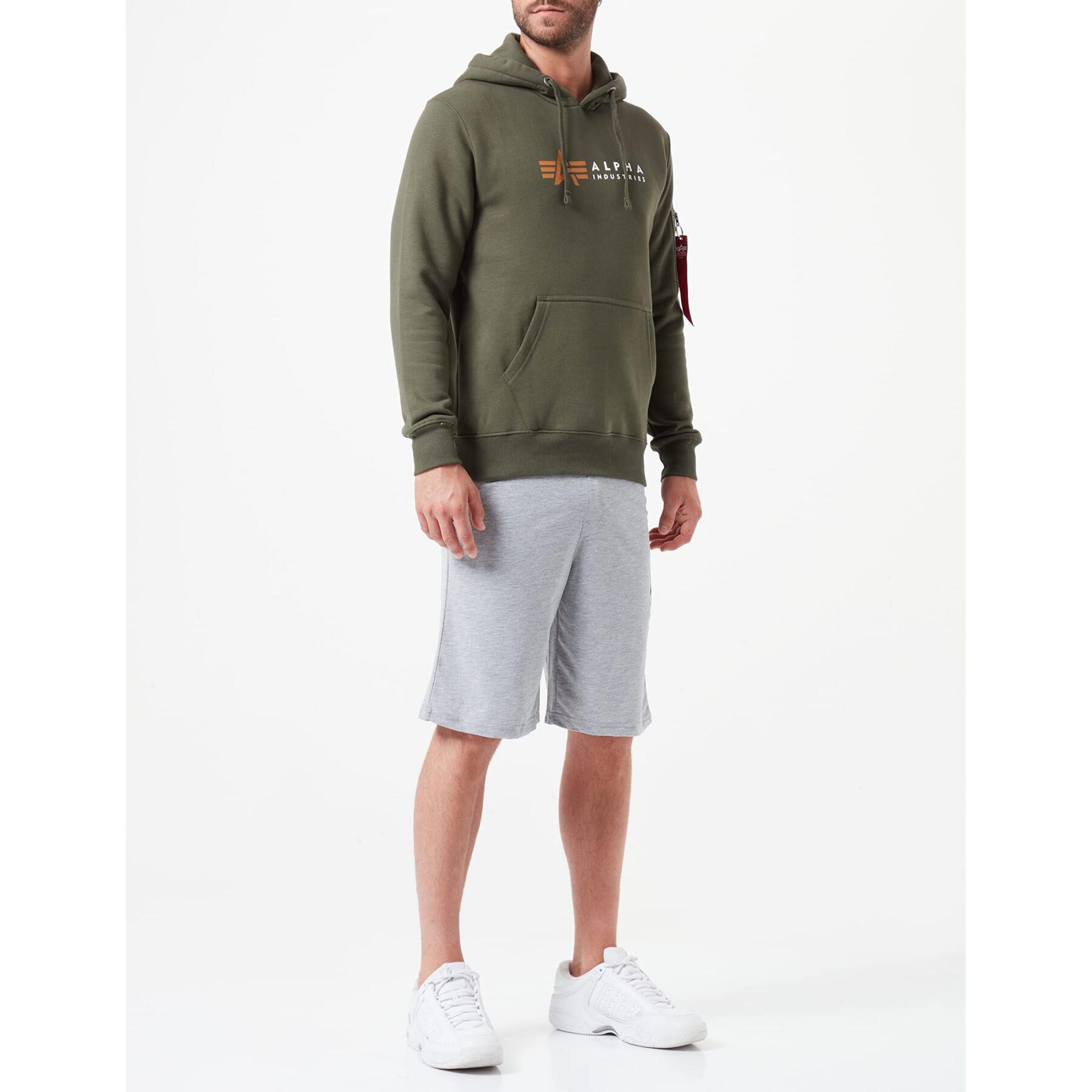 Sweat hooded Alpha Industries label