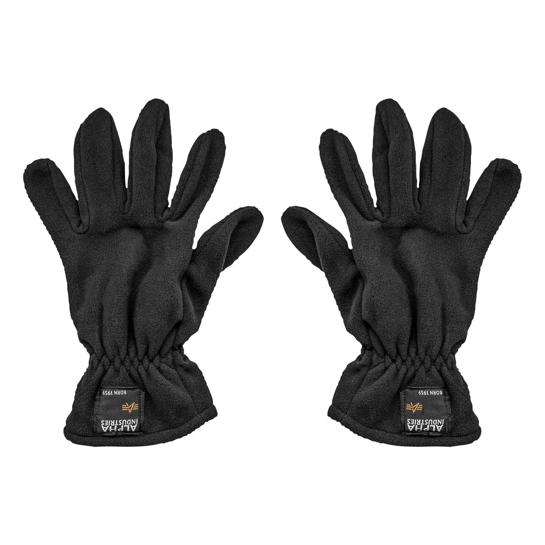 Gloves Alpha Industries Label Fleece