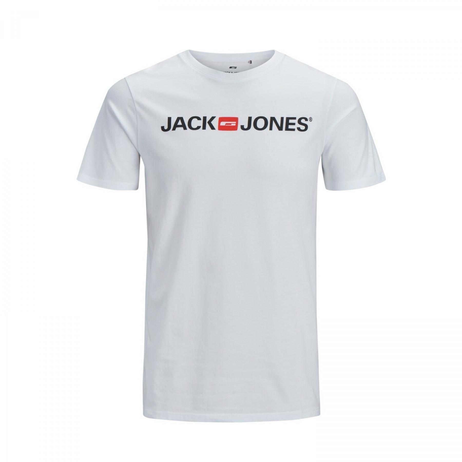 T-shirt large size Jack & Jones col ras-du-cou ecorp logo