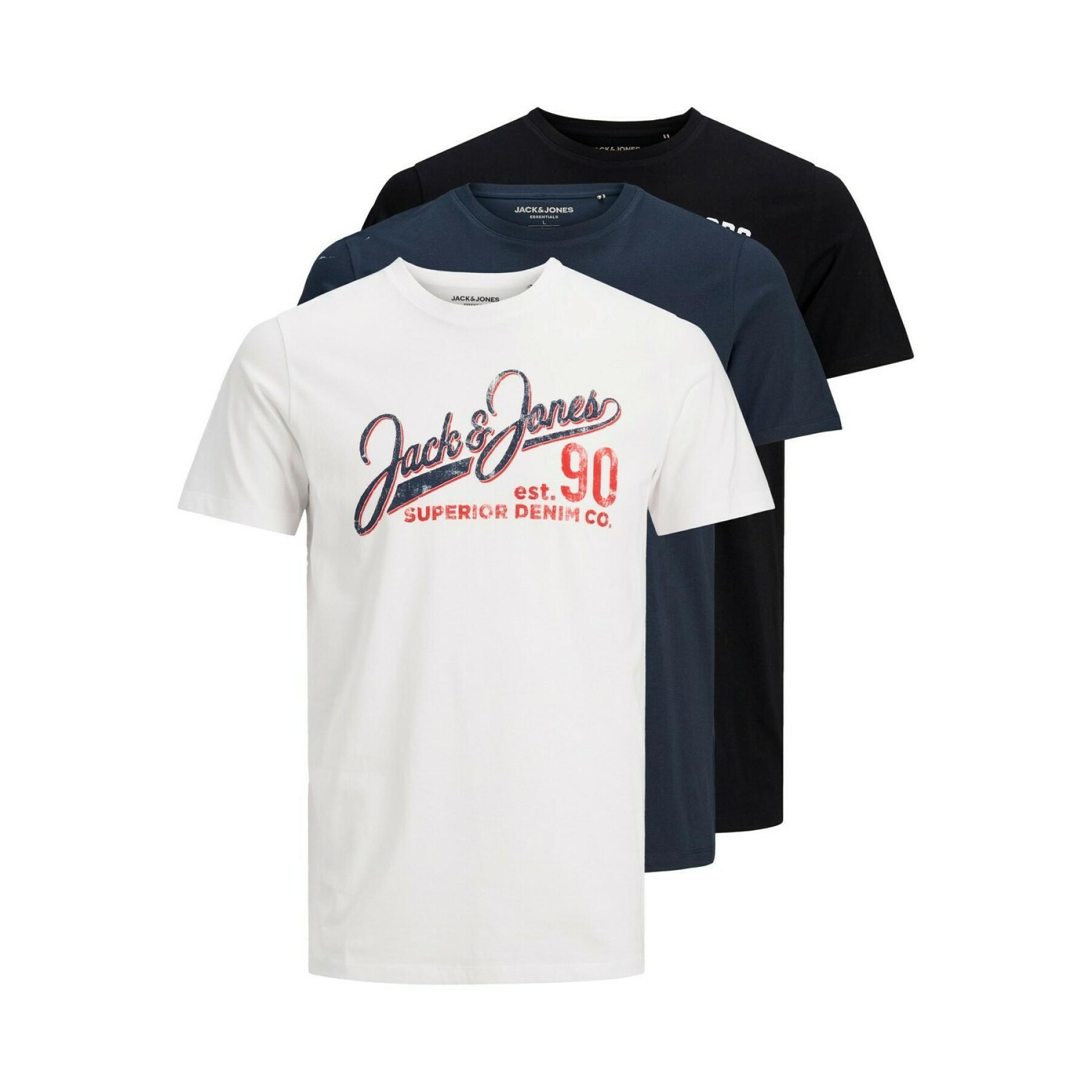 Pack of 3 t-shirts Jack & Jones logo