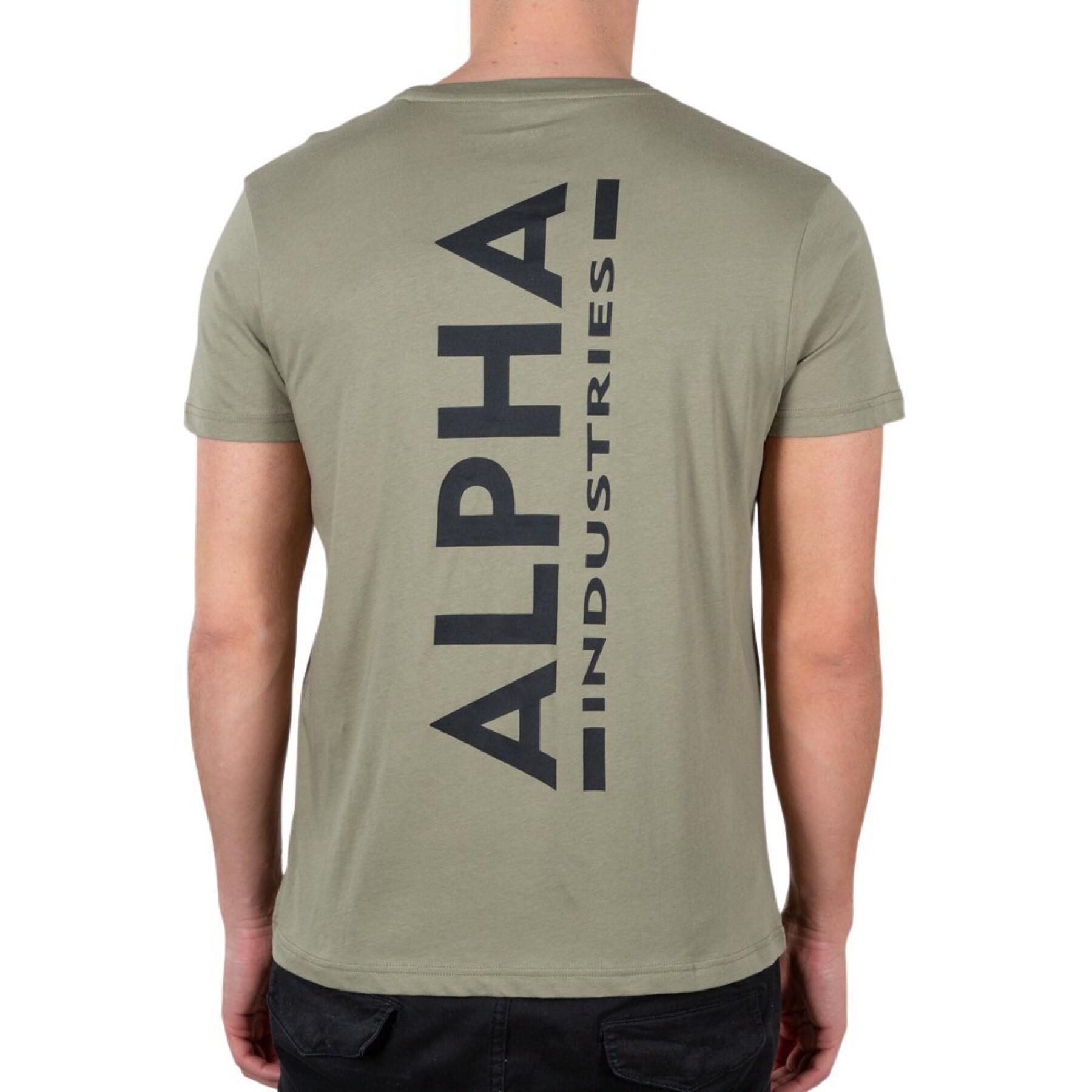 Alpha Backprint Streetwear - Men - - Industries T-shirt T-Shirts