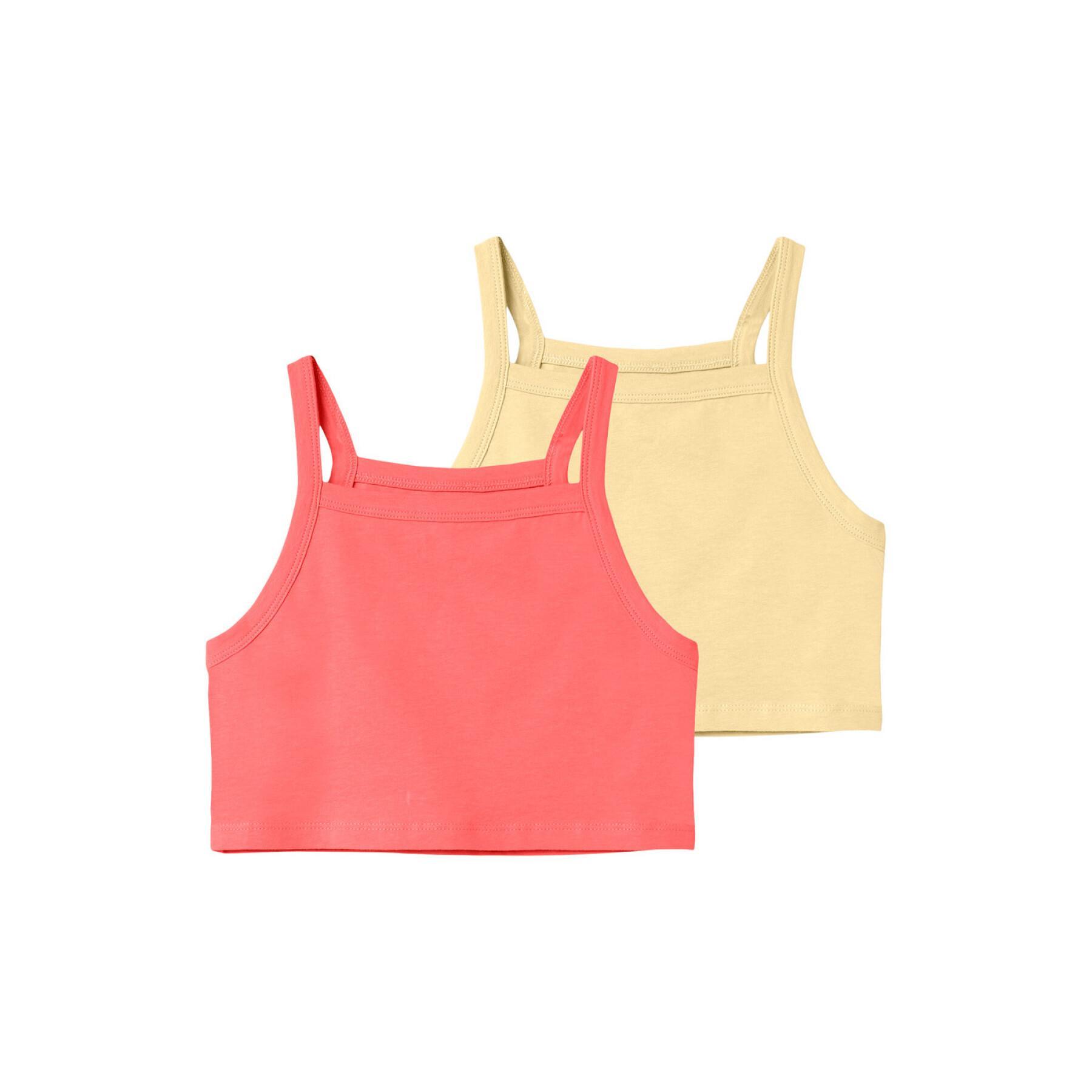 Set of 2 tank tops for girls Name it Vilina