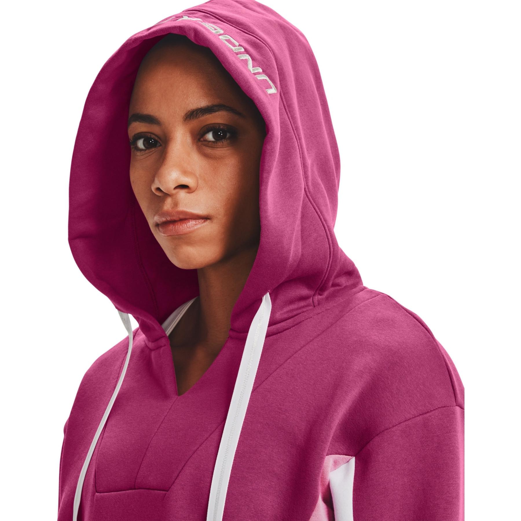 Women's hoodie Under Armour brodé Rival Fleece
