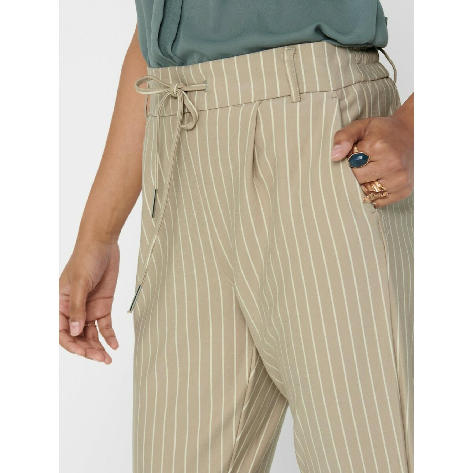 Women's trousers Only Poptrash easy rush stripe