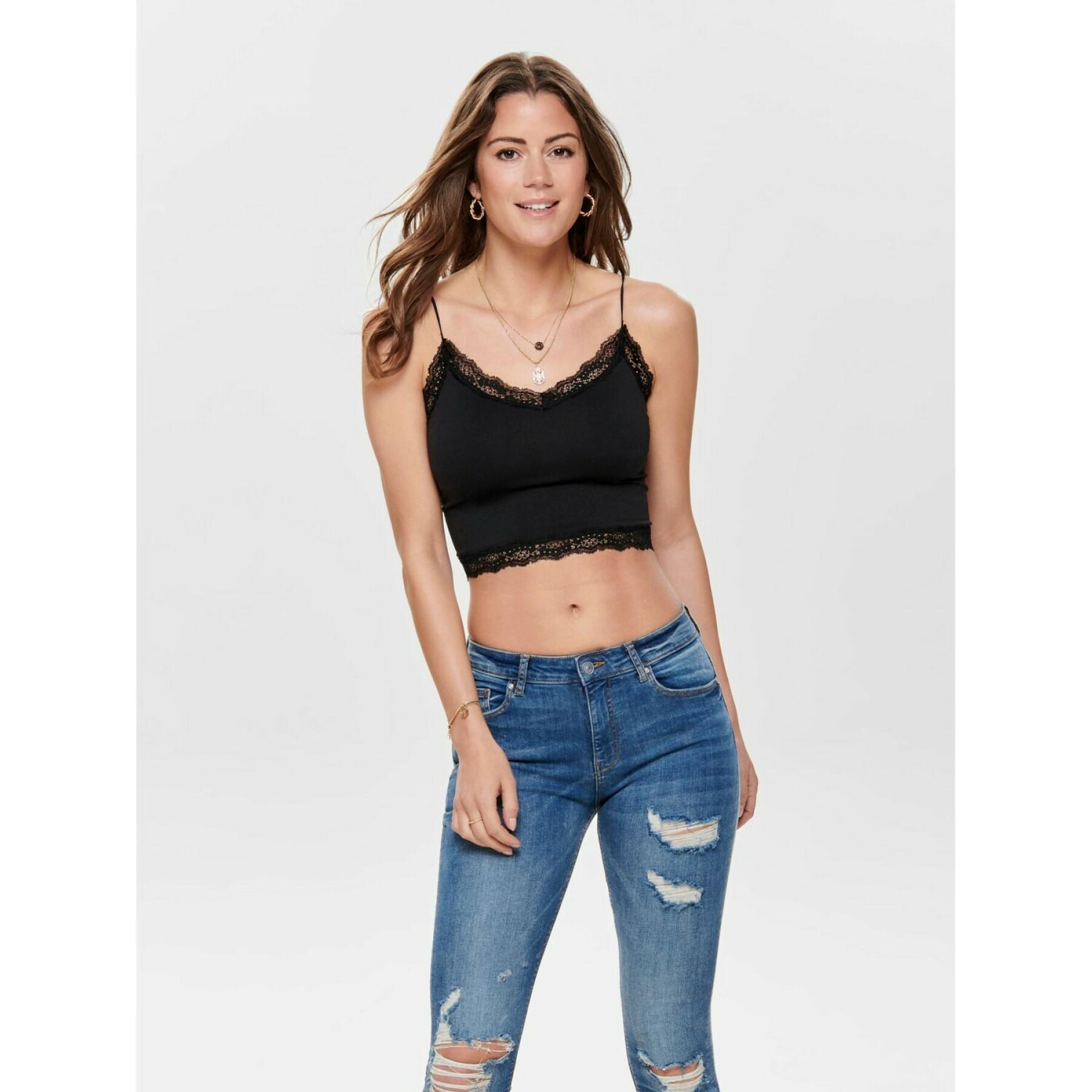 Women's crop top Only onlvicky lace