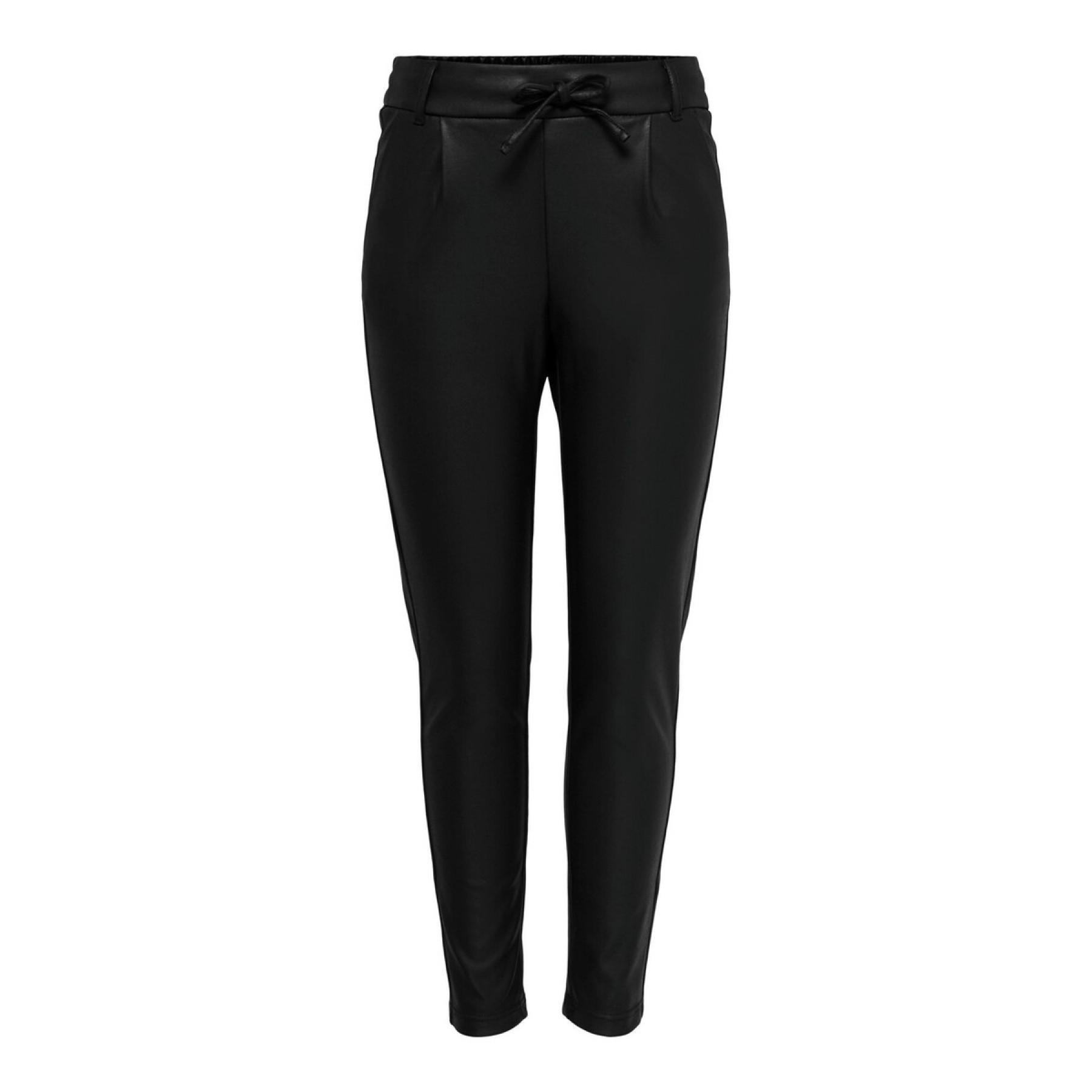 Women's trousers Only Poptrash coated