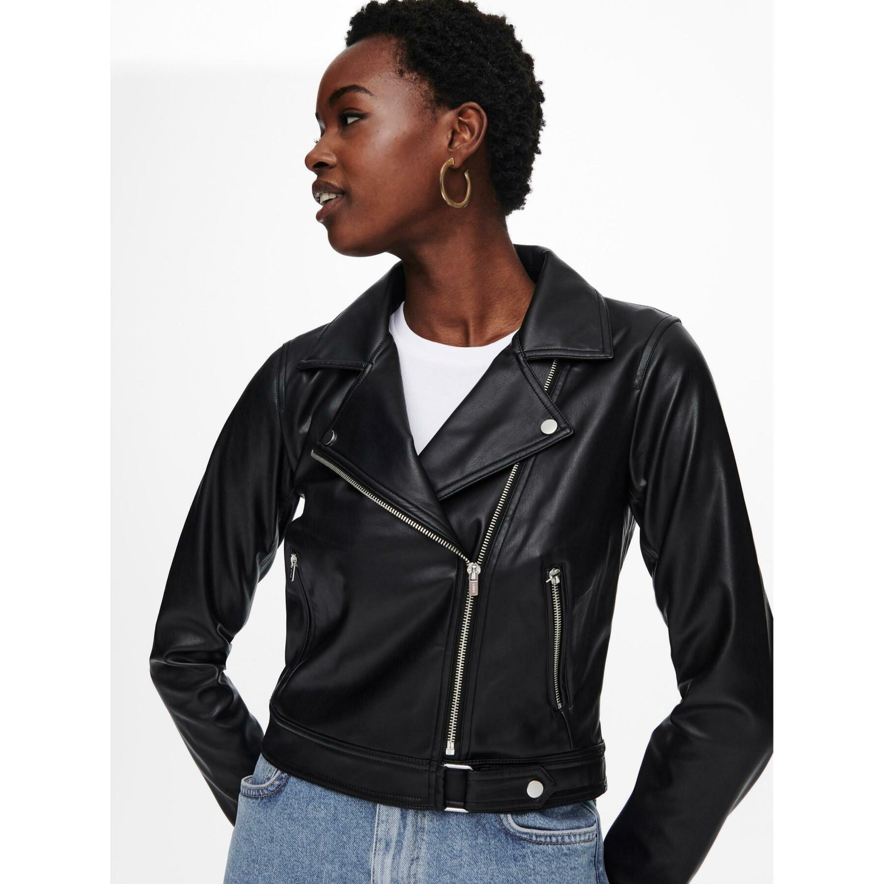 Leather jacket woman Only Onlbest Biker