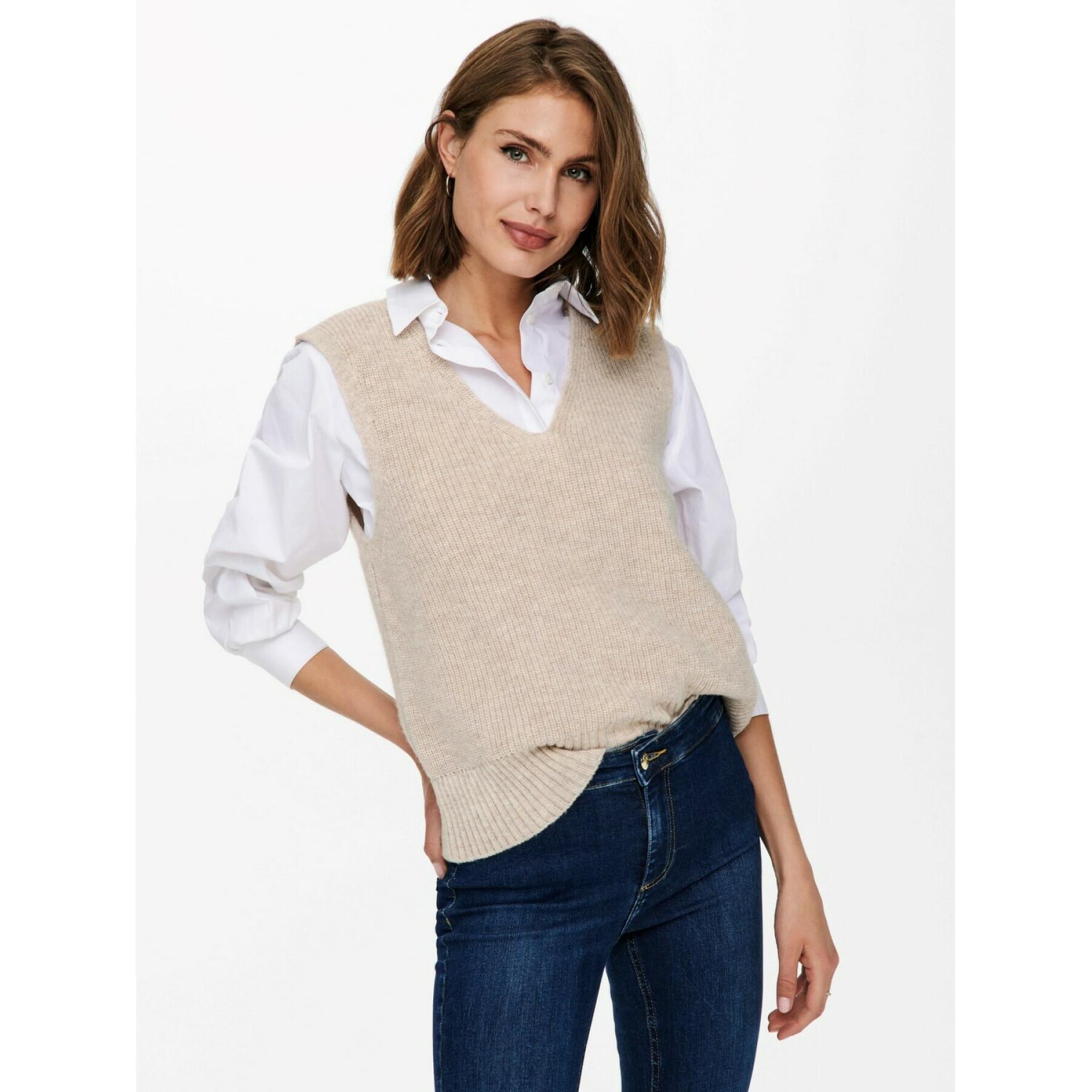 Women's sleeveless sweater Only Onlparis life