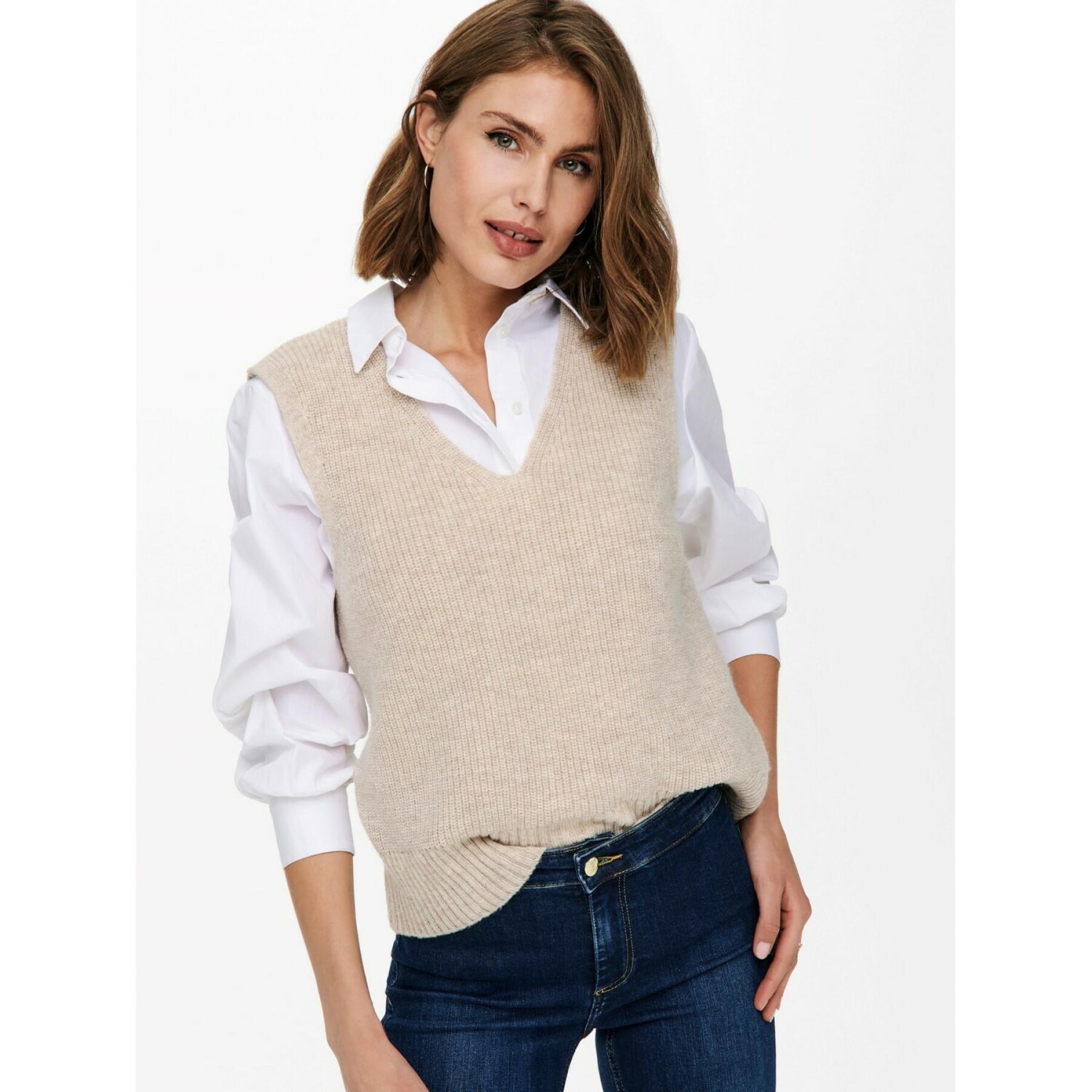 Women's sleeveless sweater Only Onlparis life