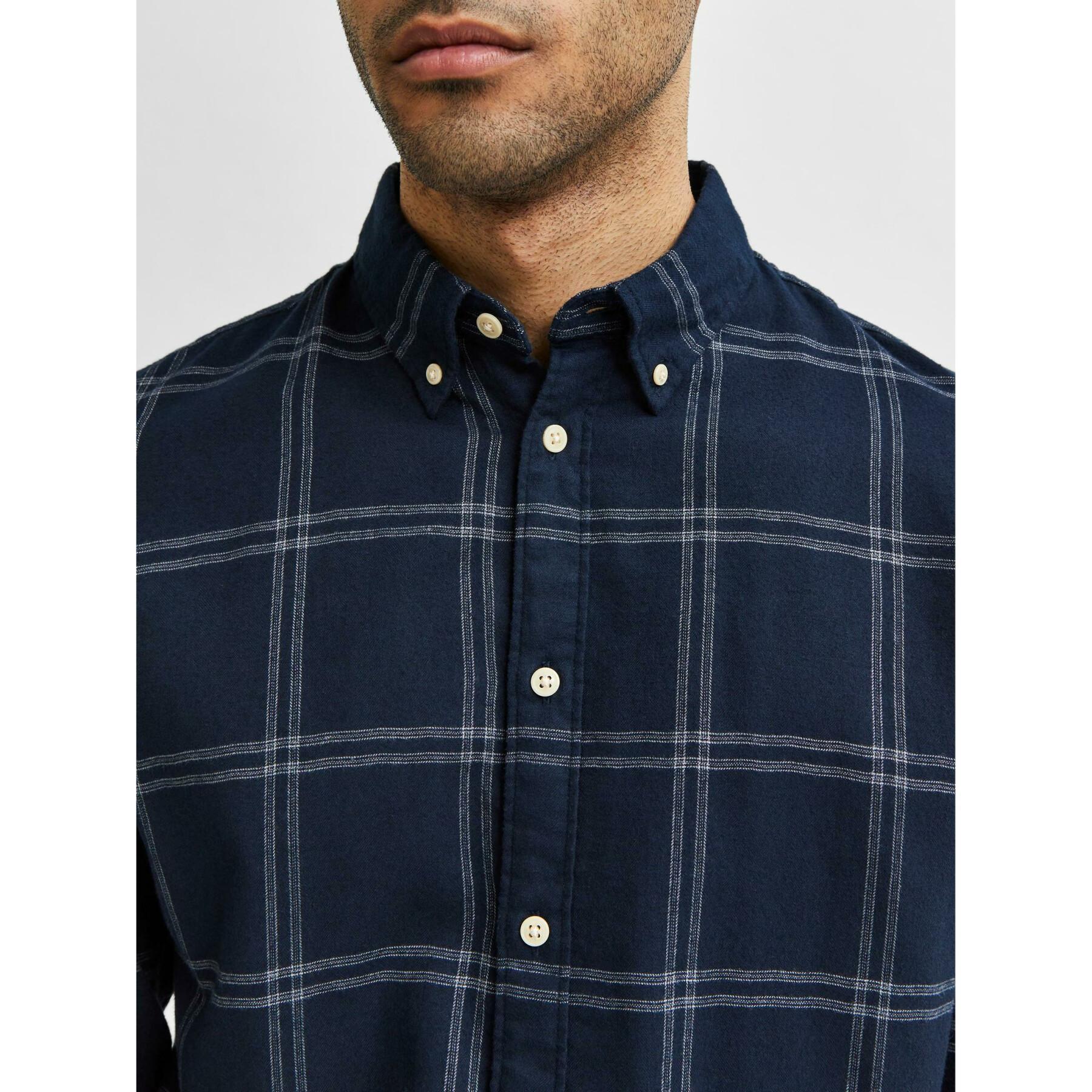 Shirt Selected flannel manches longues slim