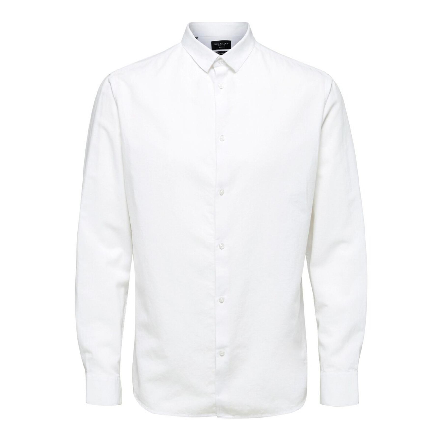 Shirt Selected New-linen manches longues slim