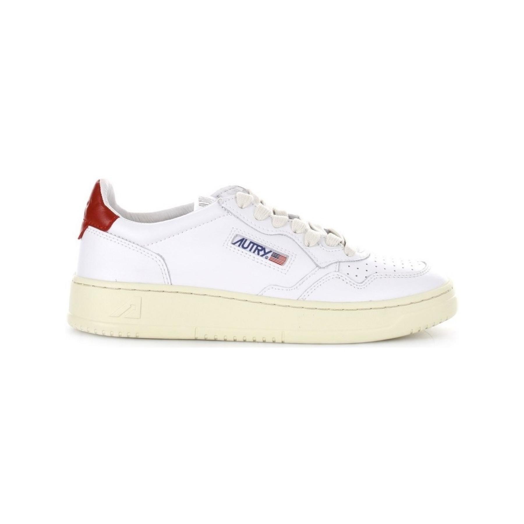 Sneakers Autry Medalist LL21 Leather White/Red