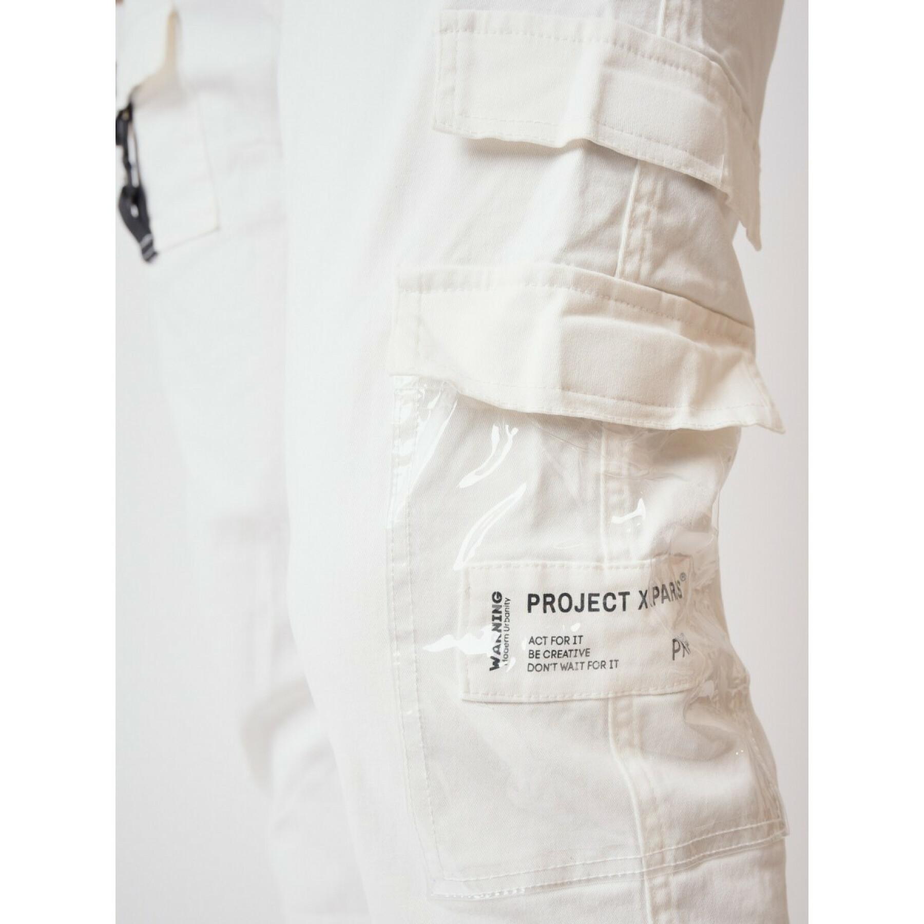 Cargo style trousers with transparent pocket Project X Paris