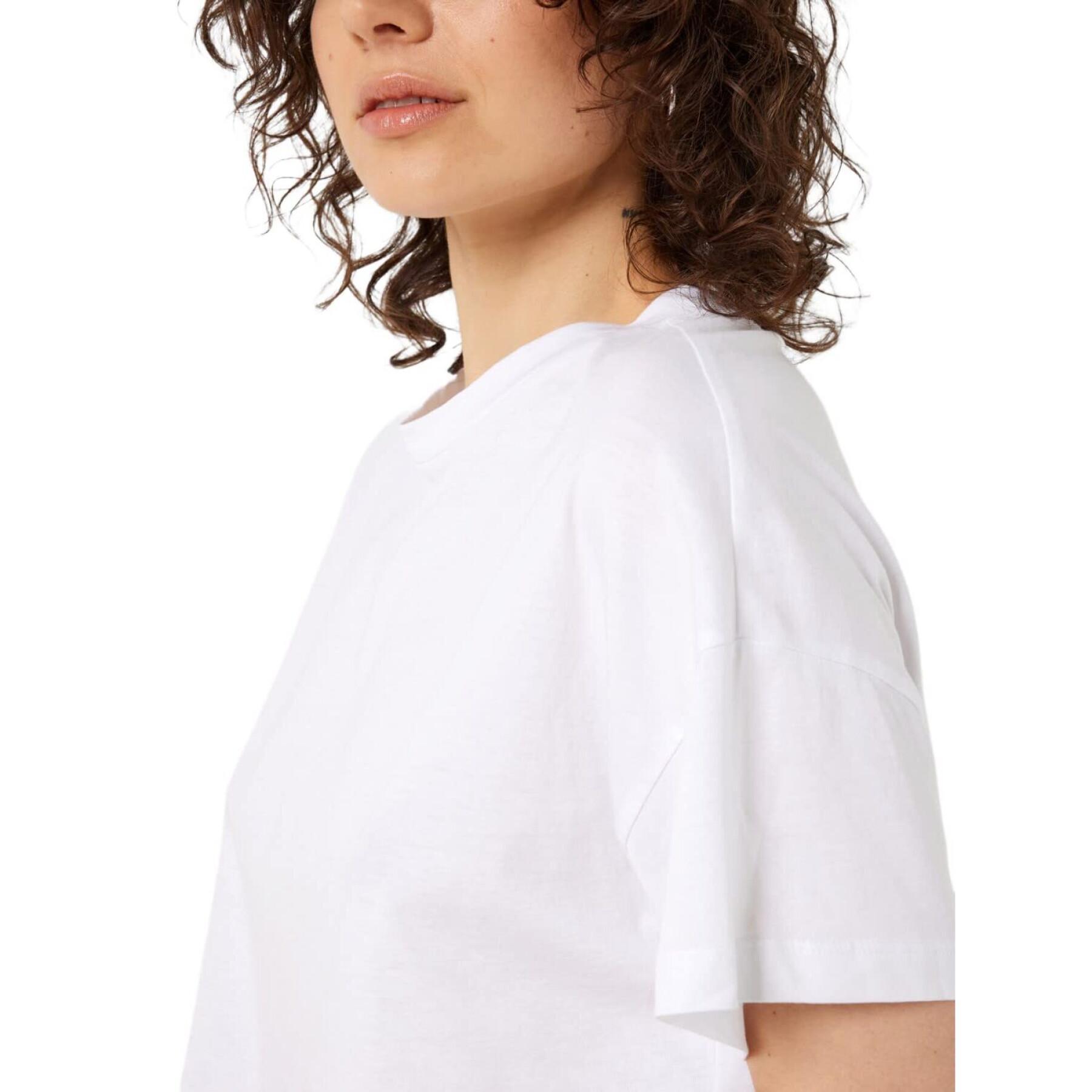 Semi-crop T-shirt round neck woman Noisy May Nmalena FWD
