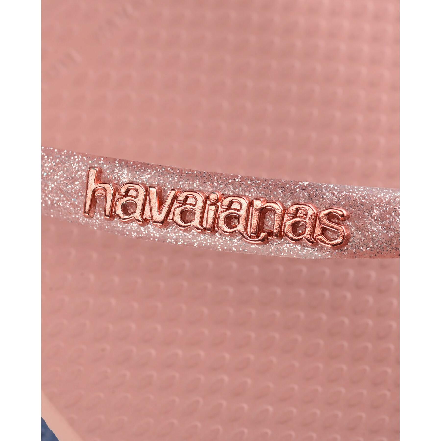Women's flip-flops Havaianas Slim Logo Metallic