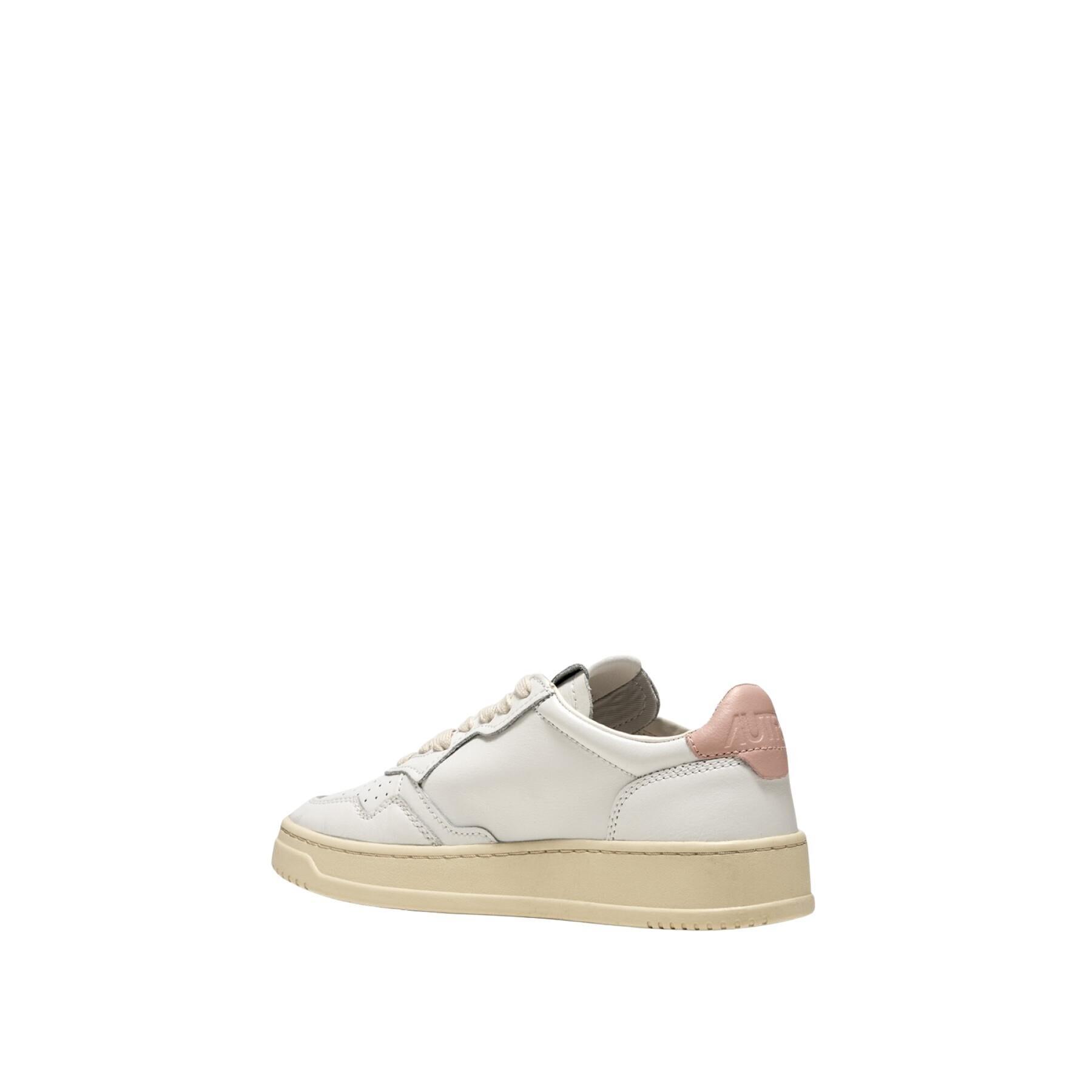 Women's sneakers Autry Medalist LL16 Leather White Pink
