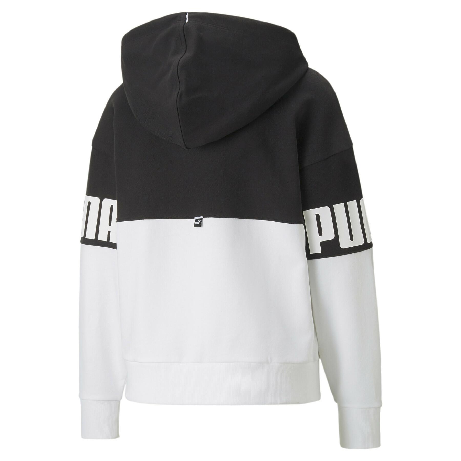 Women's hooded sweatshirt Puma Power Colorblock