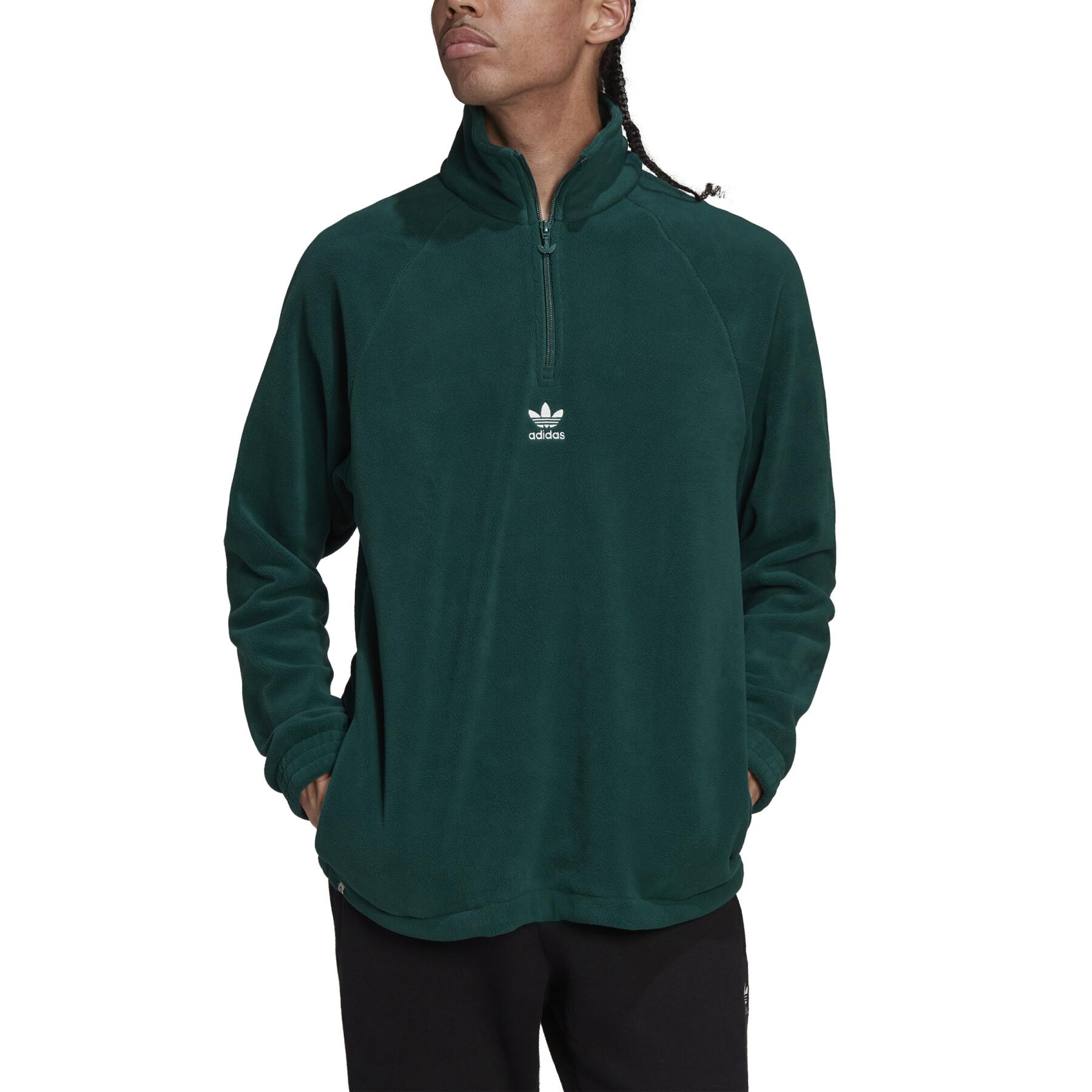 Half zip sweatshirt adidas Originals Adicolor Classics Teddy Fleece