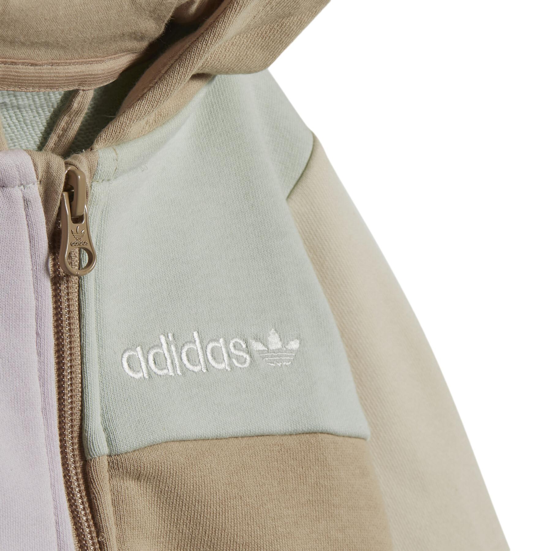 Sweatshirt child adidas Originals Colorblock Full-Zip Set