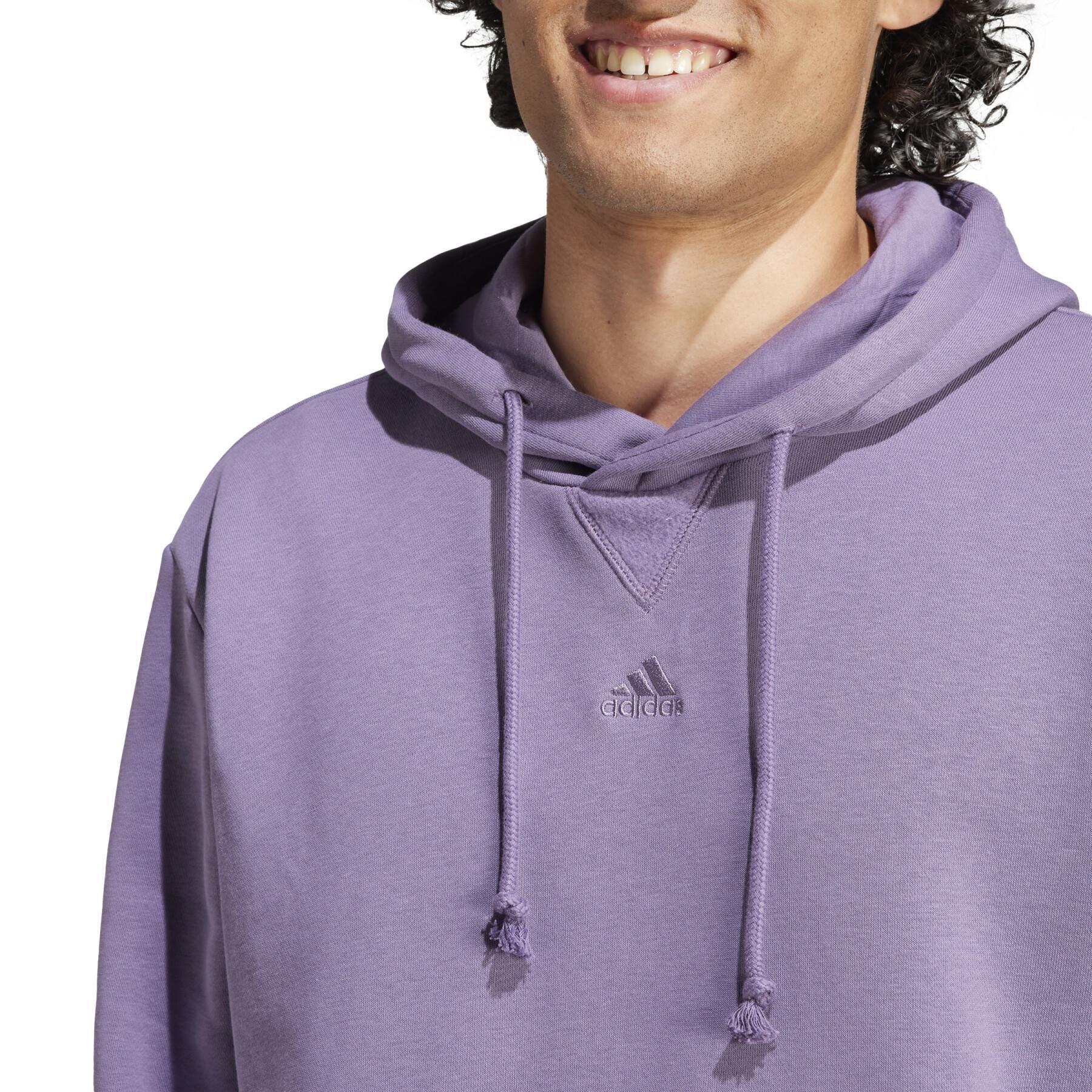 Hooded sweatshirt fleece adidas All Szn