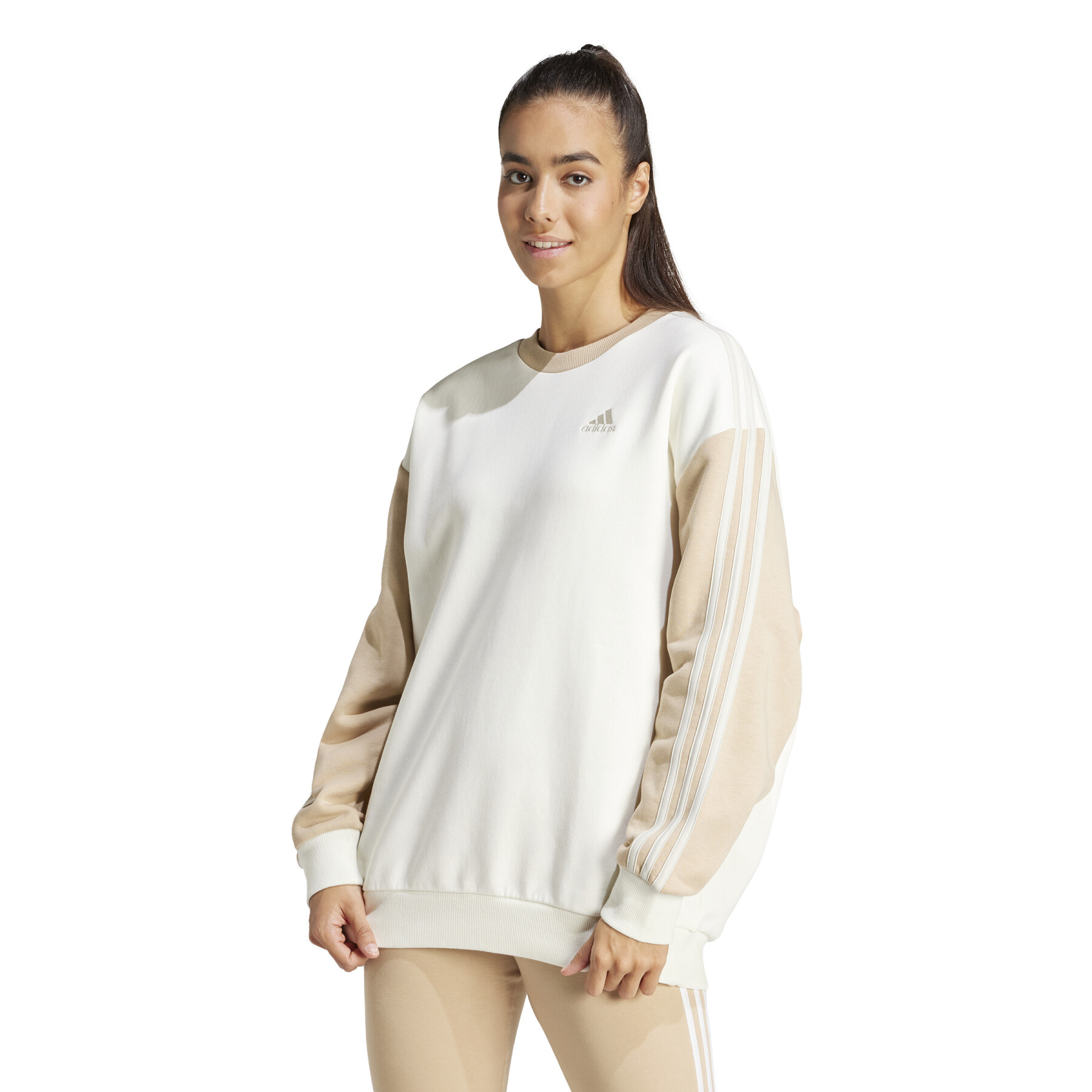 Women's 3-band fleece sweatshirt adidas Essentials Oversized