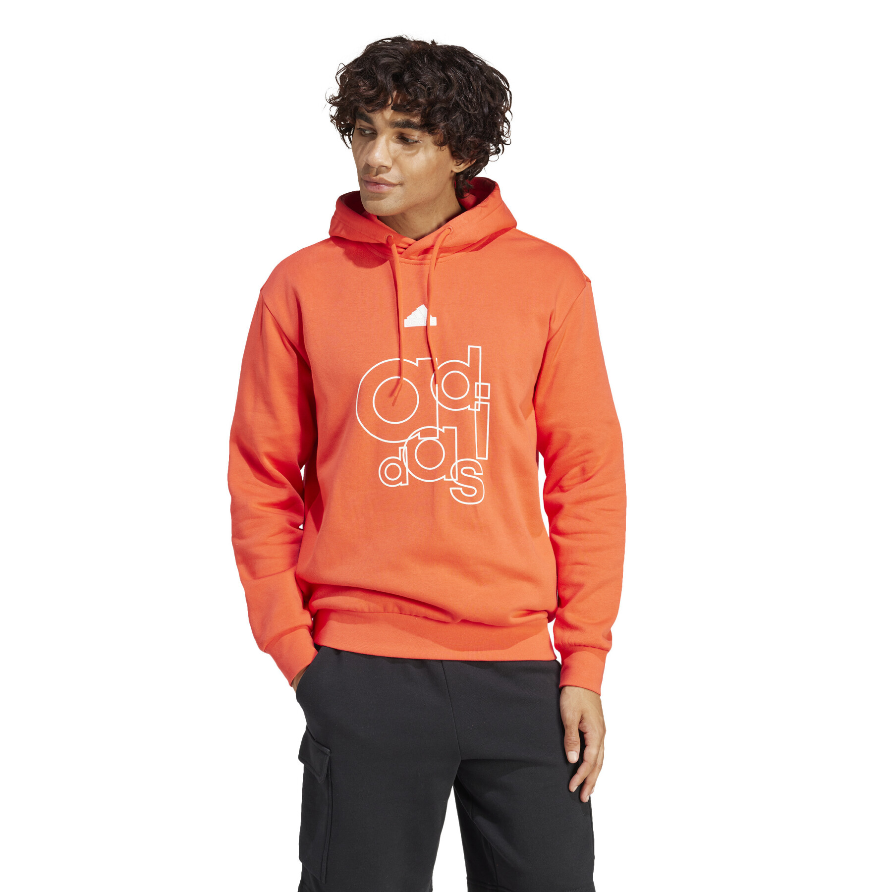 Hooded sweatshirt adidas Graphic Print Fleece
