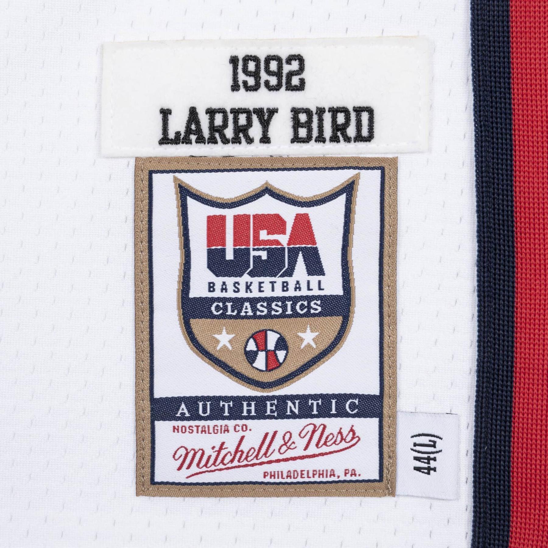 Authentic team home jersey USA Larry Bird 1992