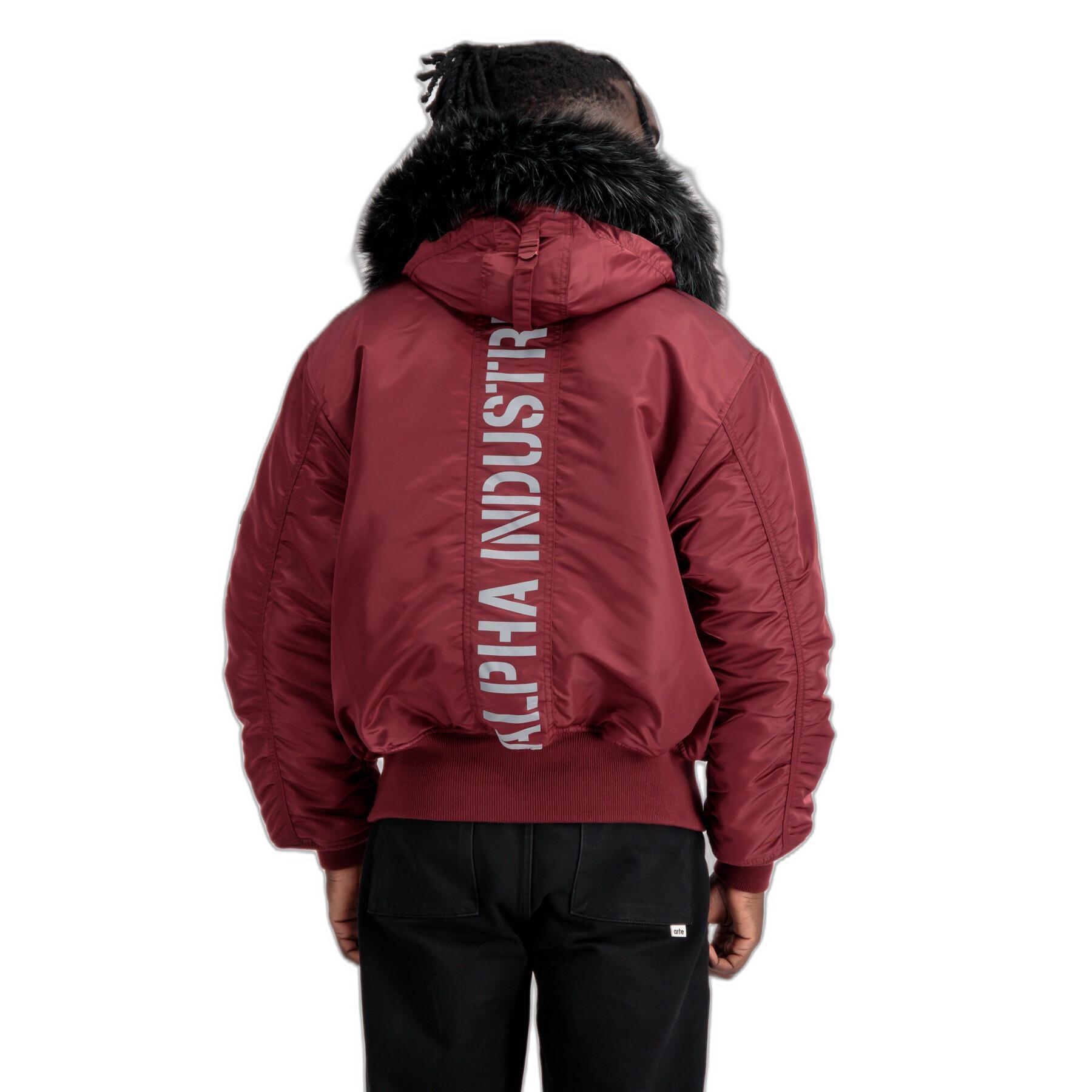 Customized hooded bomber Alpha Industries 45P