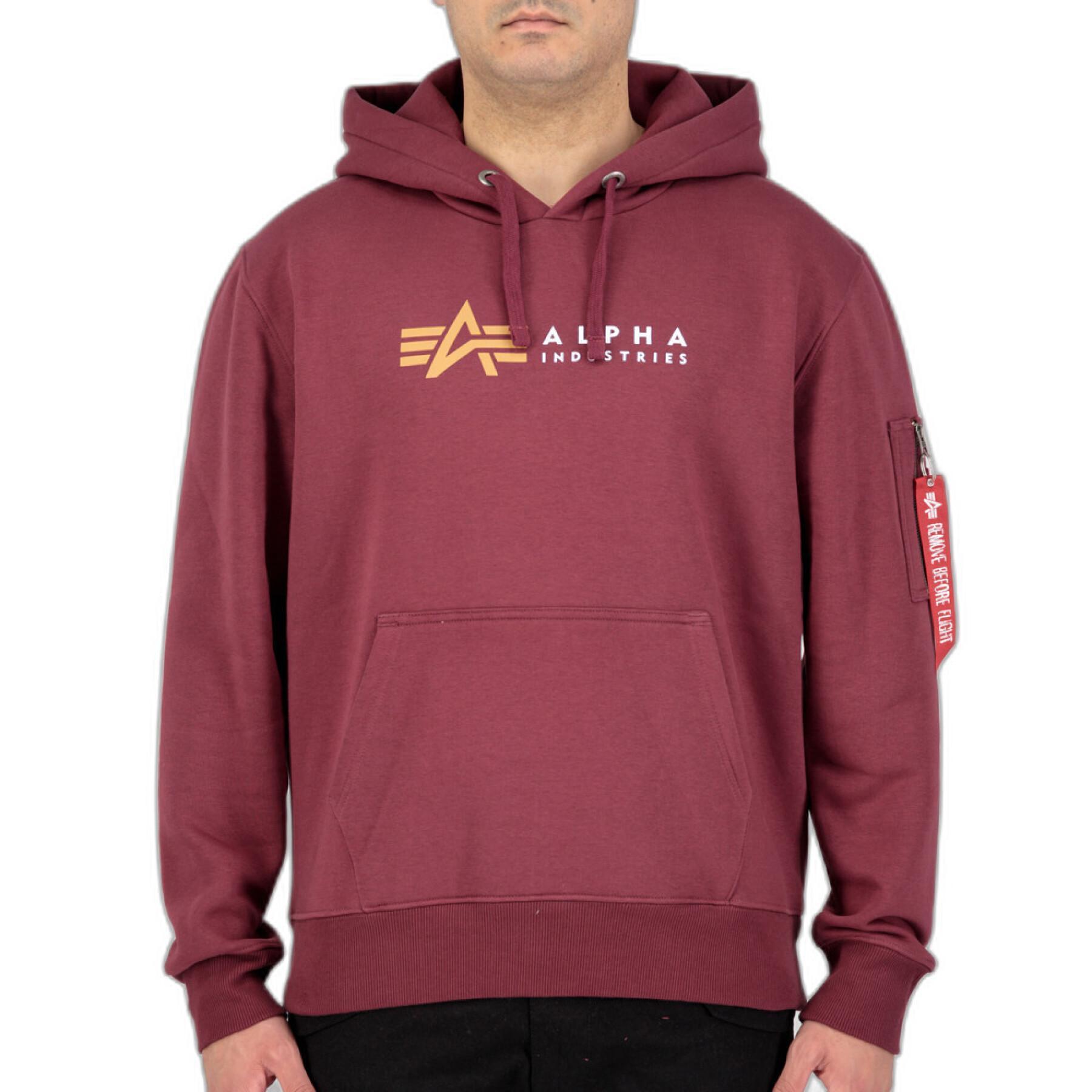 Hooded sweatshirt Alpha Industries Label - Streetwear - Sweats - Men