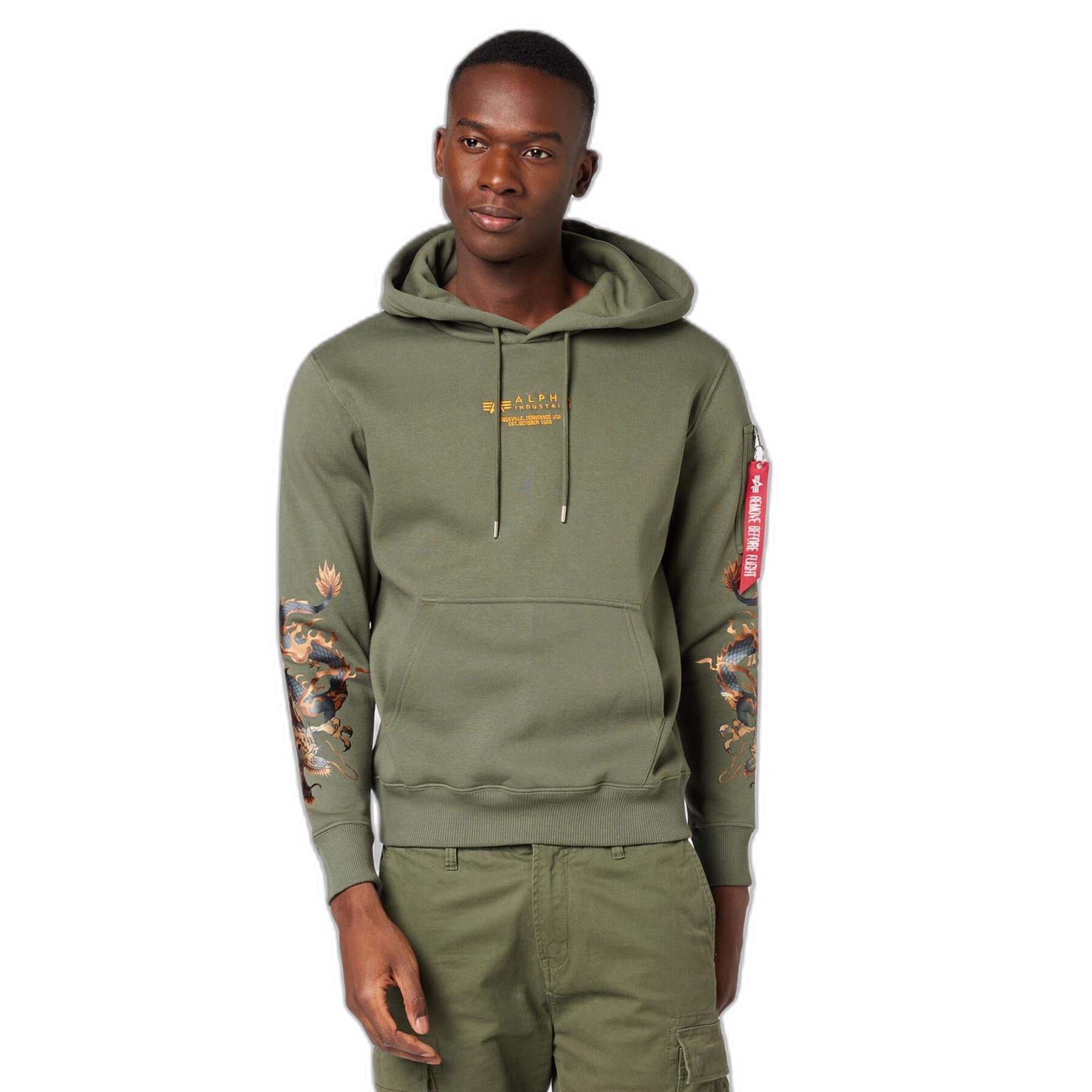 Men EMB hooded - Industries - Dragon Alpha Sweats - Sweatshirt Streetwear
