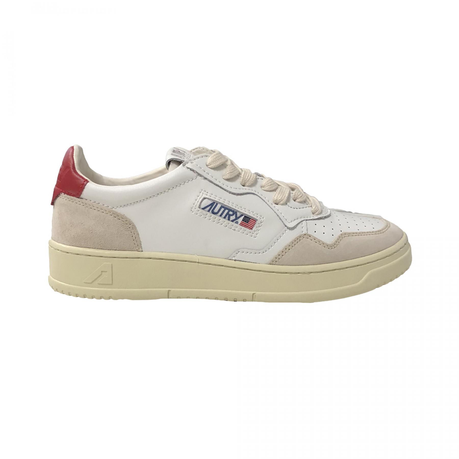 Sneakers Autry Medalist LS29 Leather/Suede White/Red