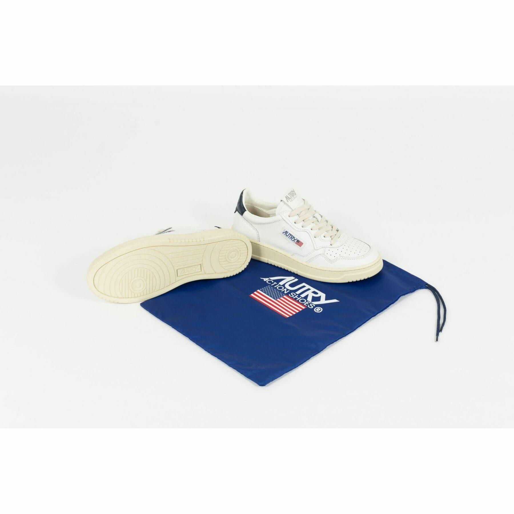 Sneakers Autry Medalist LL12 Leather White/Navy Blue