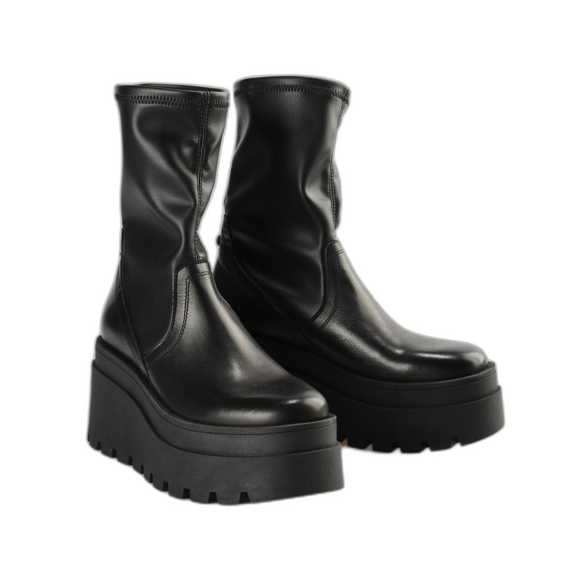 Patent leather boots for women Buffalo Lift Mid