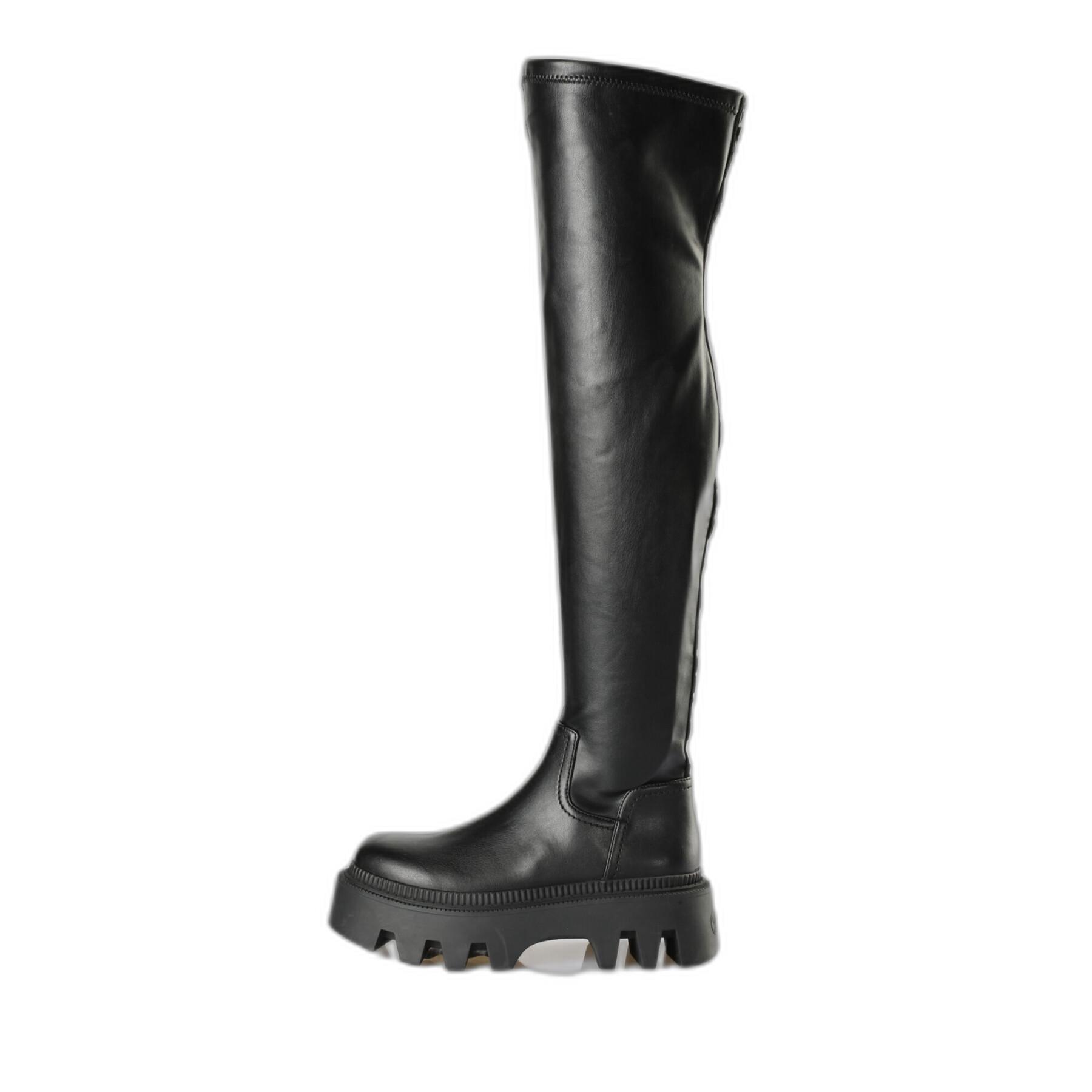 Vegan nappa over-the-knee boots for women Buffalo Flora