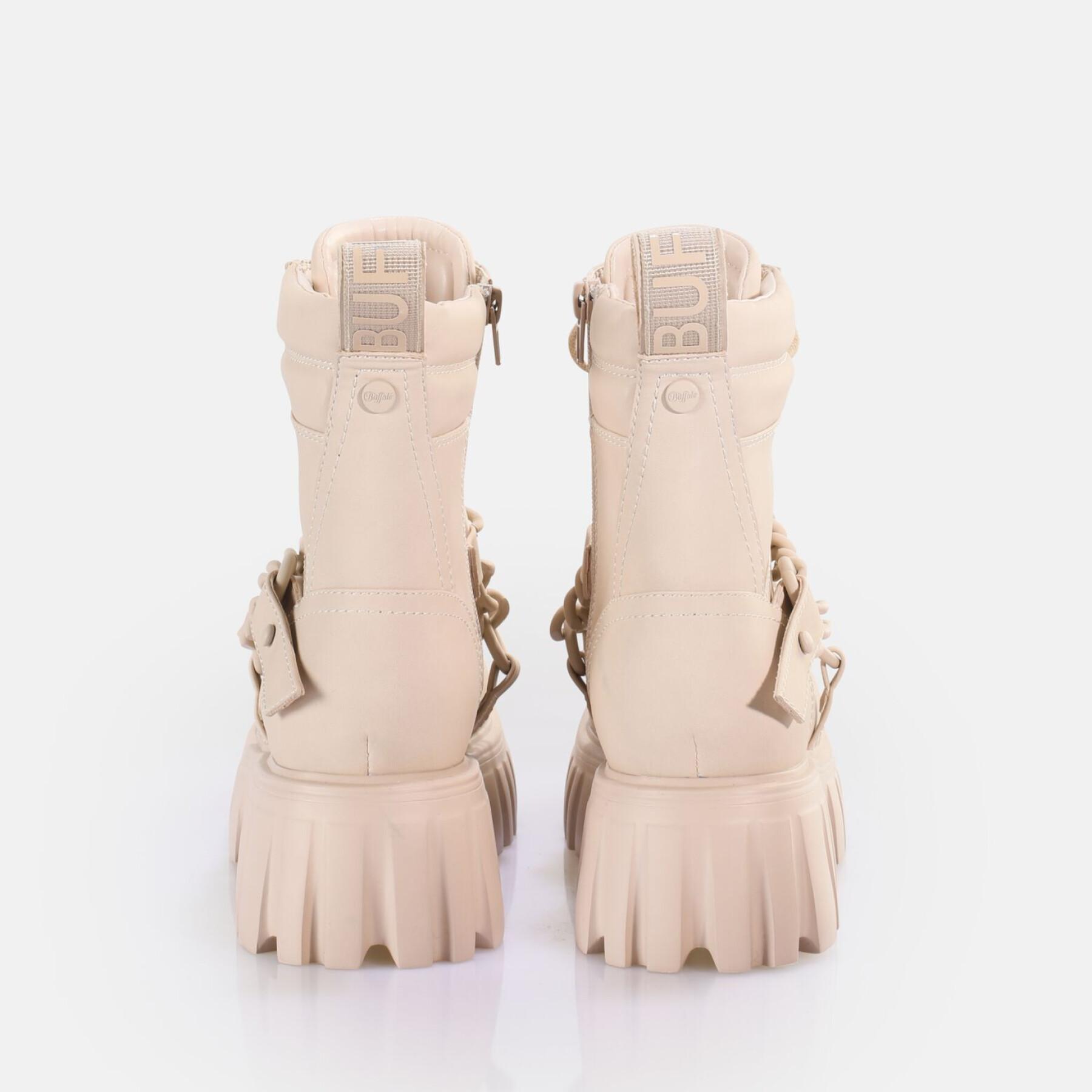Nappa vegan boots for women Buffalo Lion Mid Chain