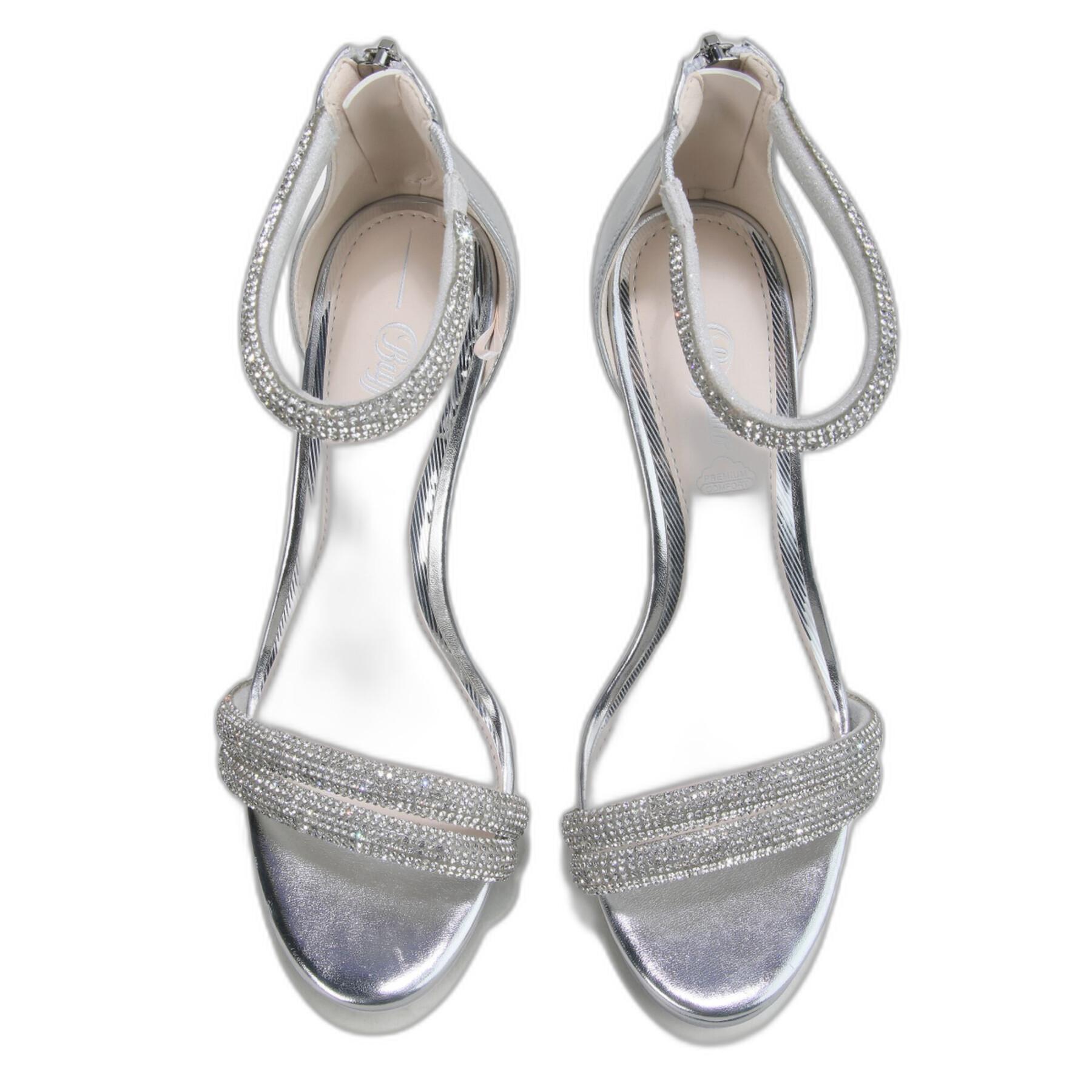 Vegan nappa heels sandals for women Buffalo Selma