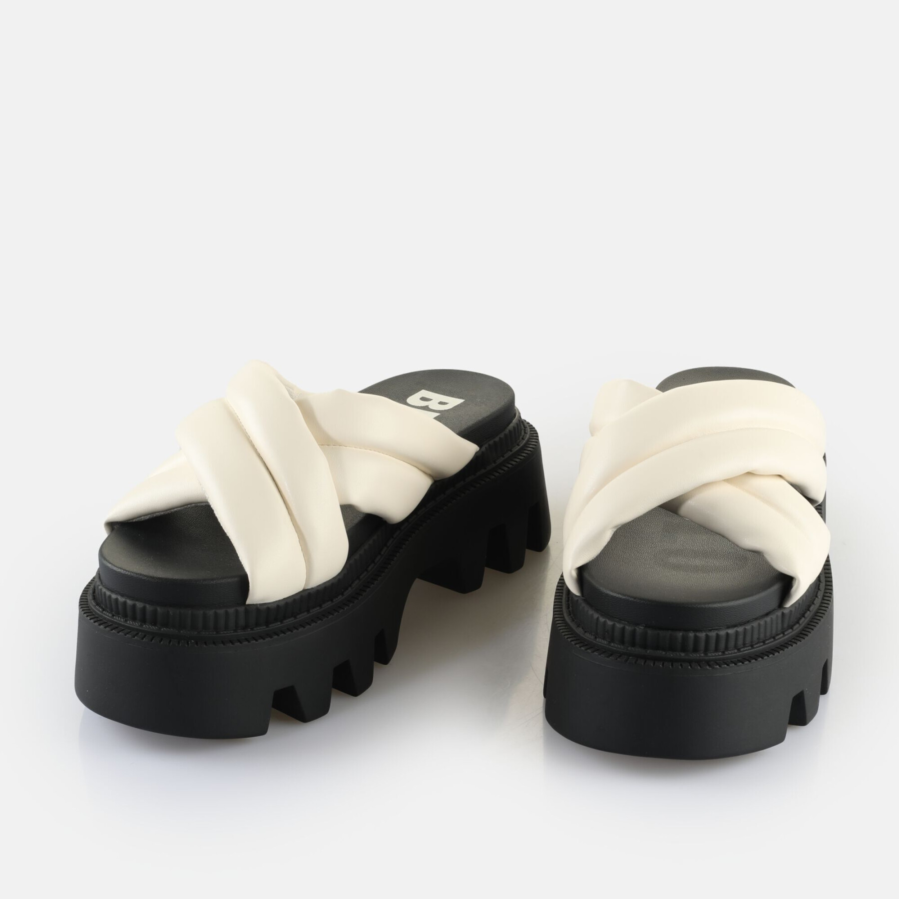 Women's sandals Buffalo Flora Cross Quilt - Vegan Nappa