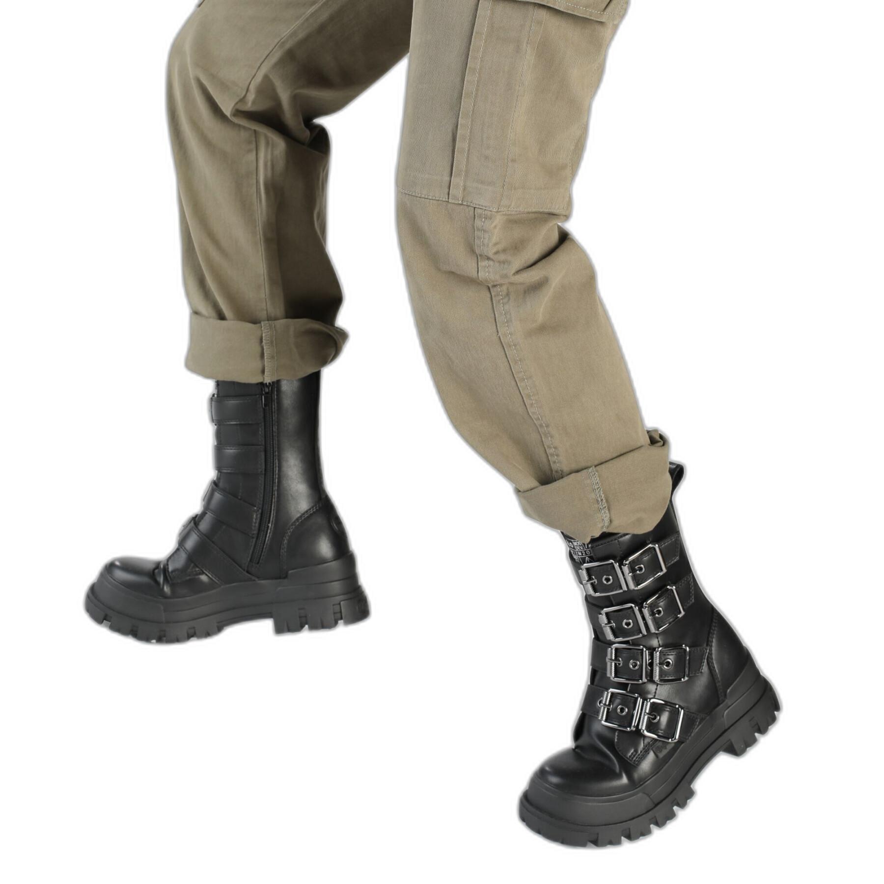 Nappa vegan boots for women Buffalo Aspha Bike Hi