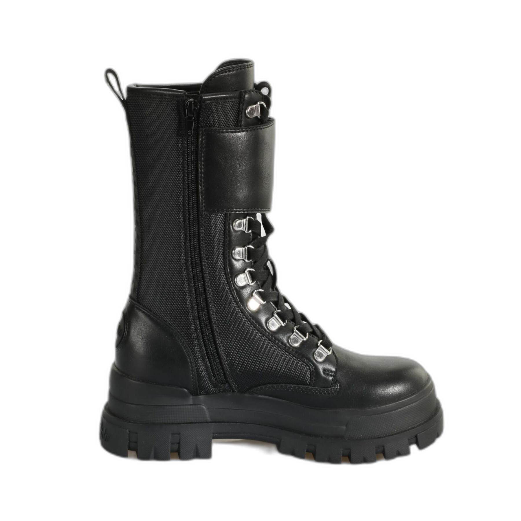 Nappa vegan boots for women Buffalo Aspha Com Steel Hi
