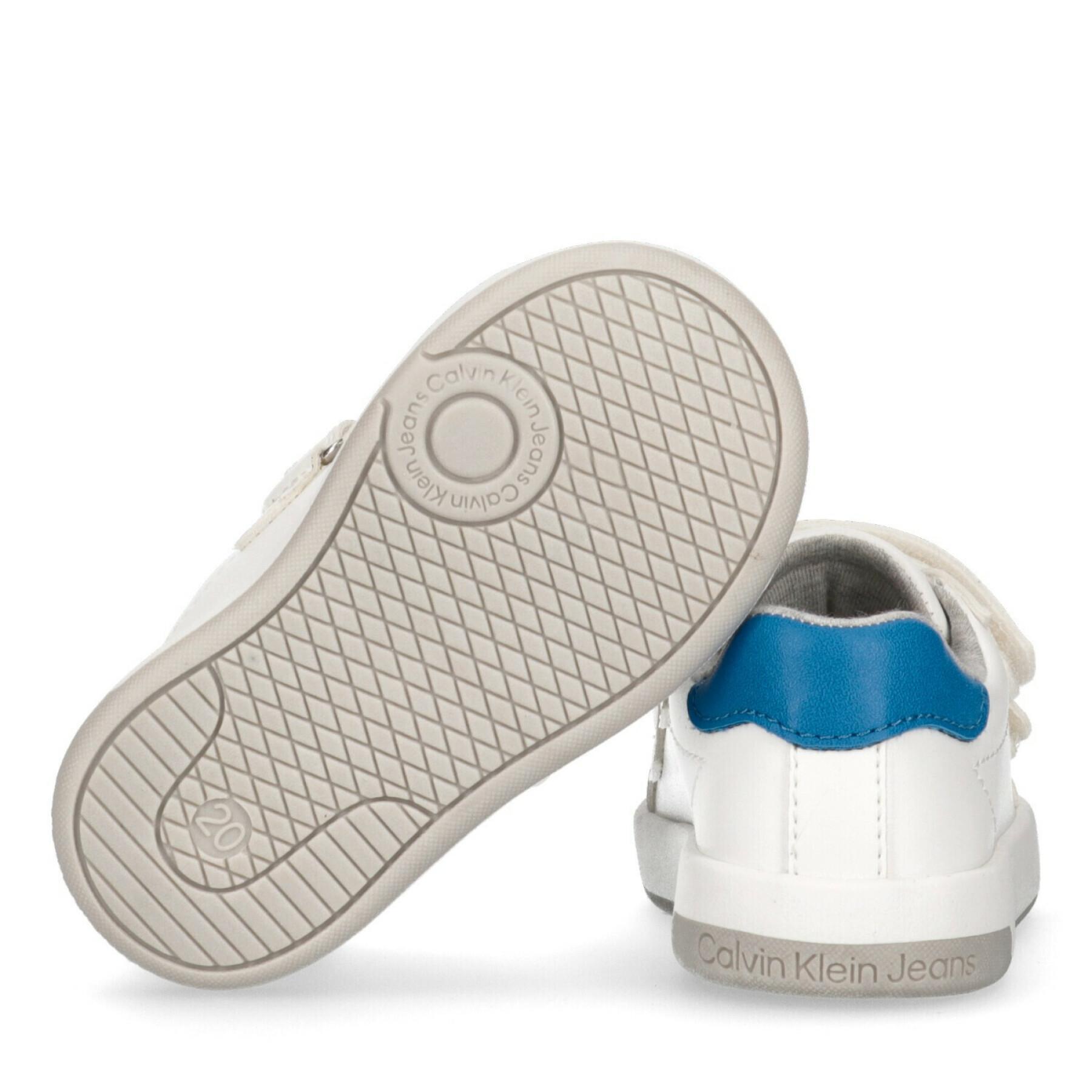 Low sneakers with scratch for kids Calvin Klein
