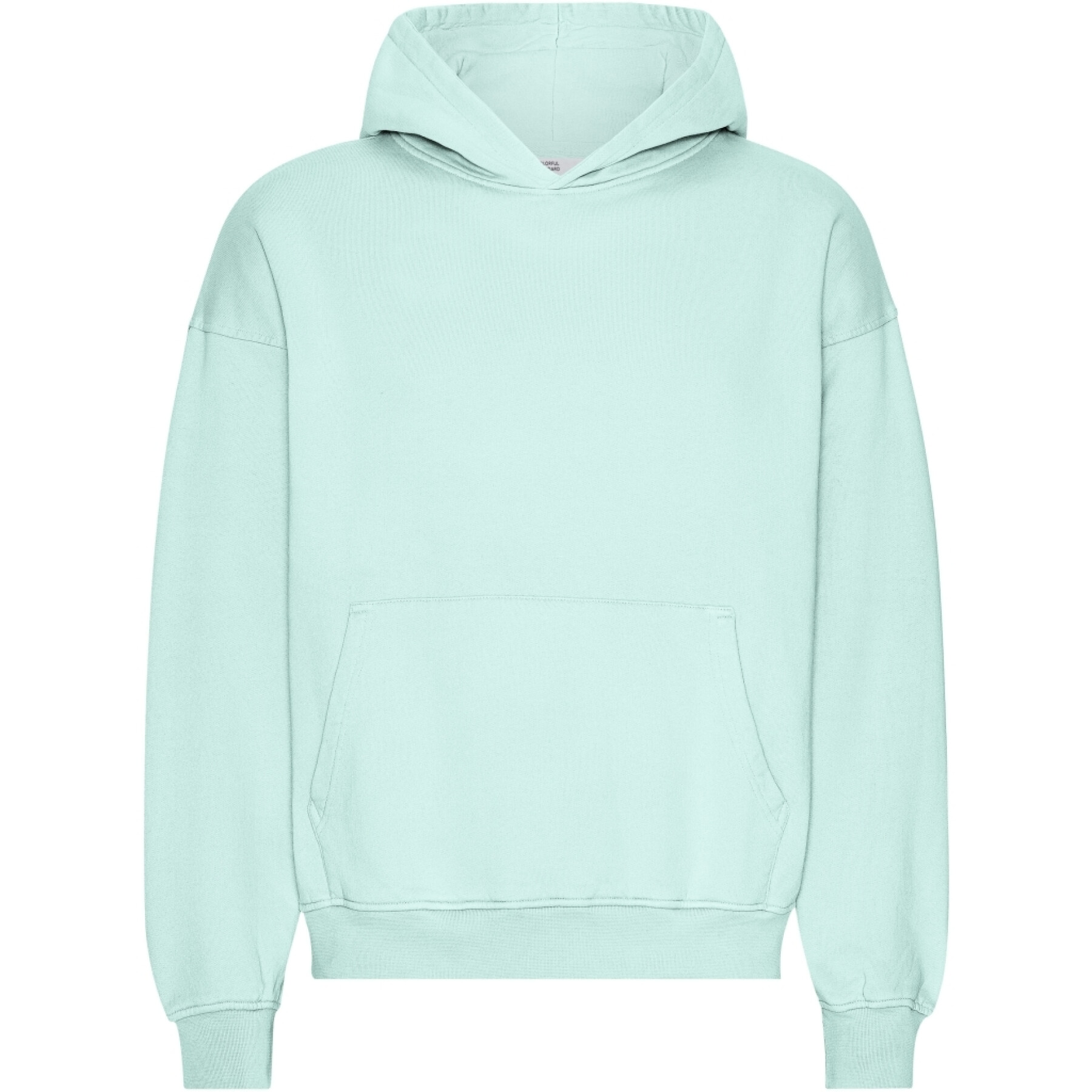 Oversized hooded sweatshirt Colorful Standard Organic Light Aqua