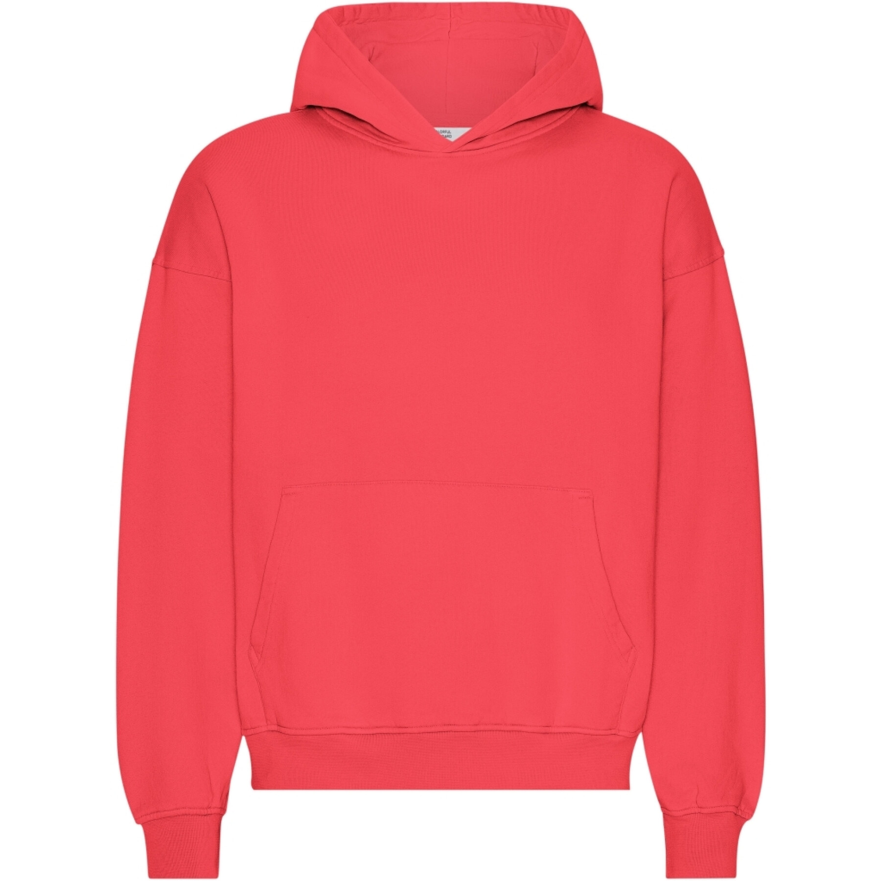 Oversized hooded sweatshirt Colorful Standard Organic Red Tangerine