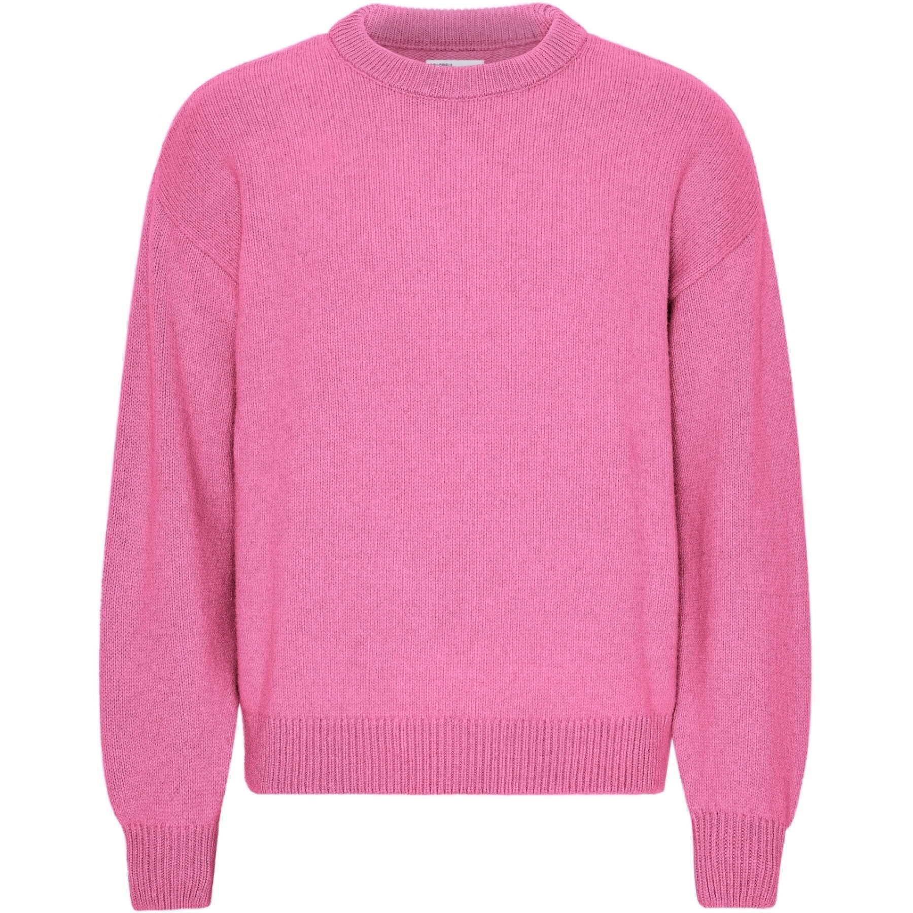 Oversized round-neck sweater Colorful Standard Bubblegum Pink