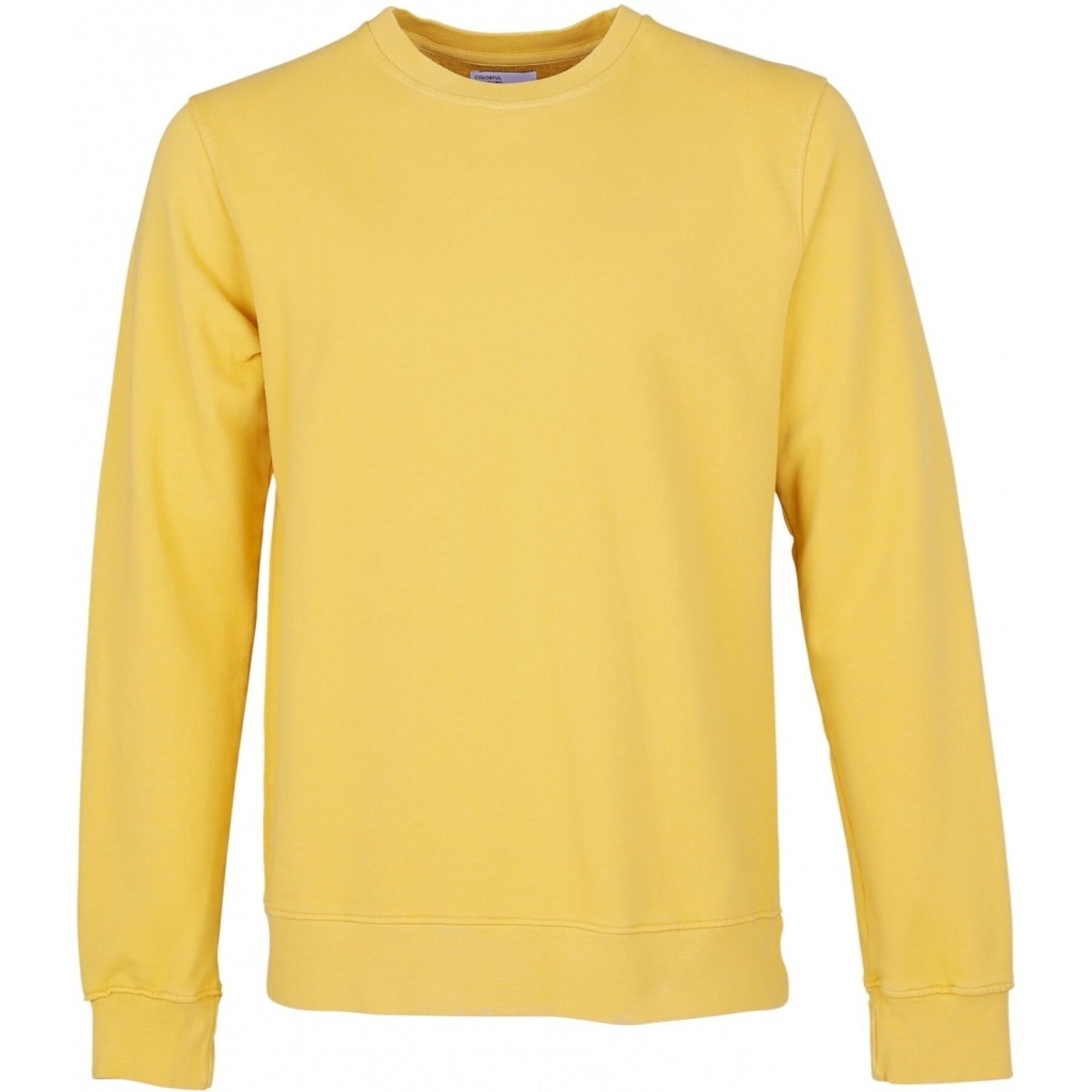 Sweatshirt round neck Colorful Standard Classic Organic lemon yellow