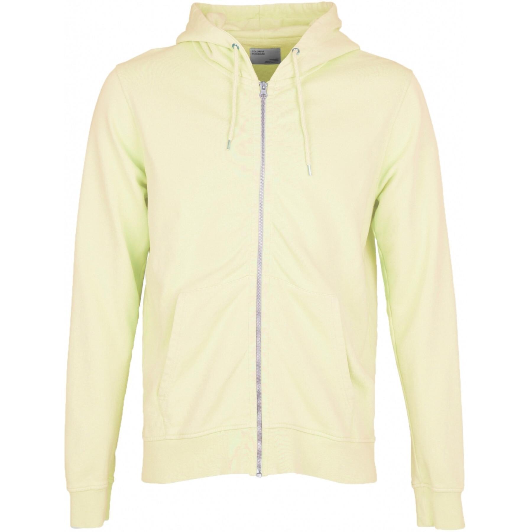 Zip-up hoodie Colorful Standard Classic Organic soft yellow