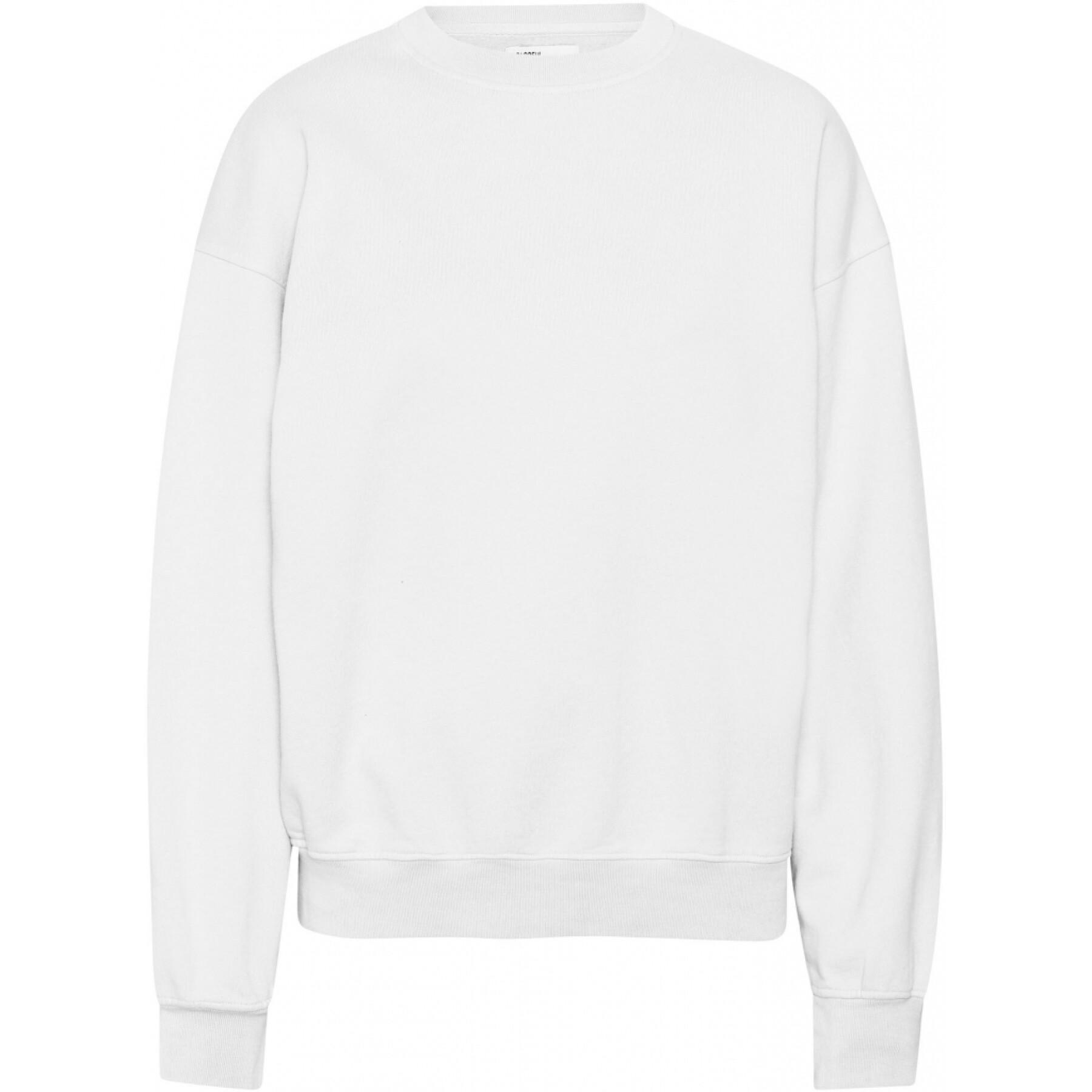 Sweatshirt round neck Colorful Standard Organic oversized optical white