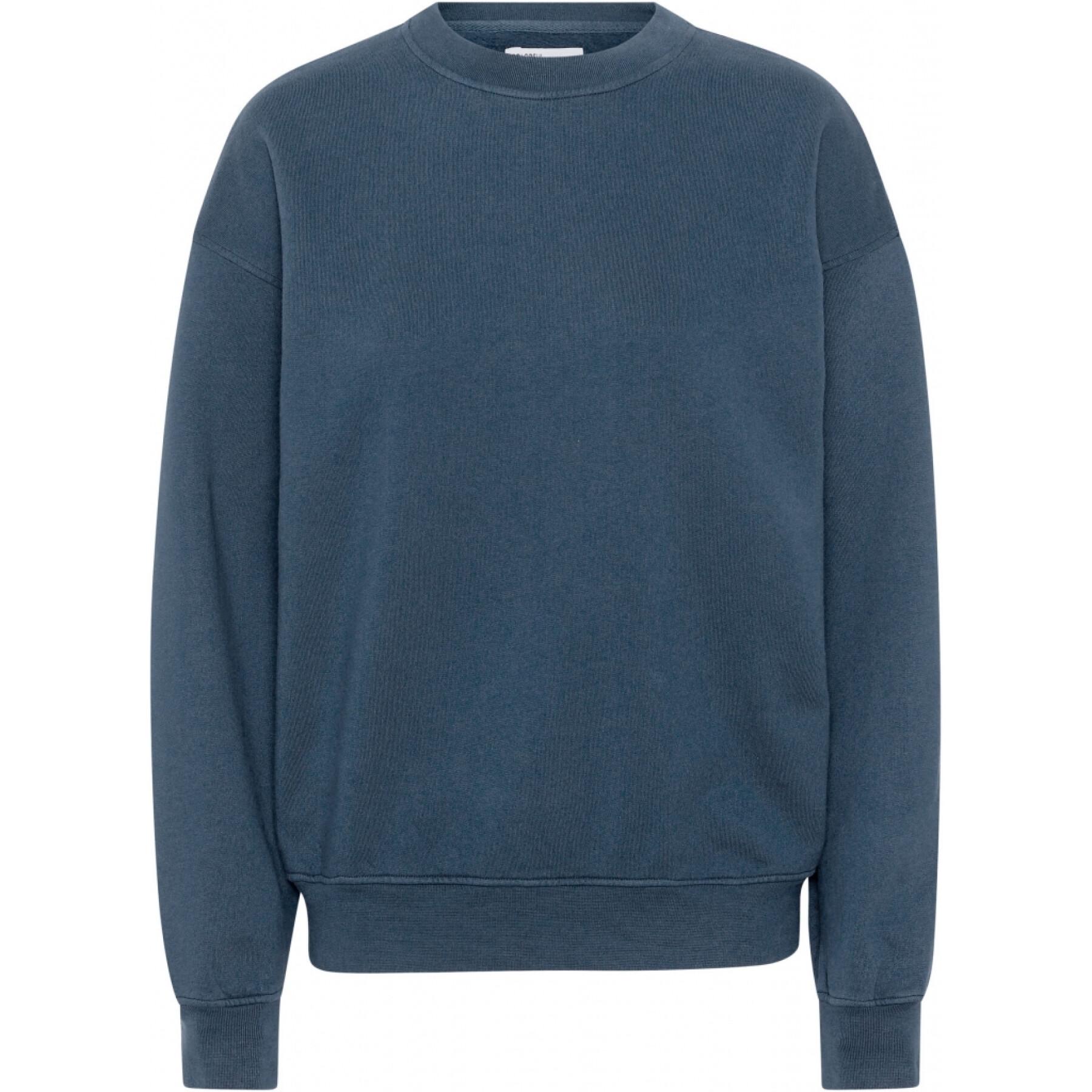 Sweatshirt round neck Colorful Standard Organic oversized petrol blue
