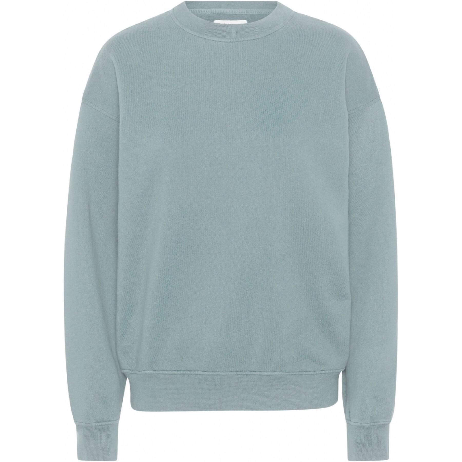Sweatshirt round neck Colorful Standard Organic oversized steel blue