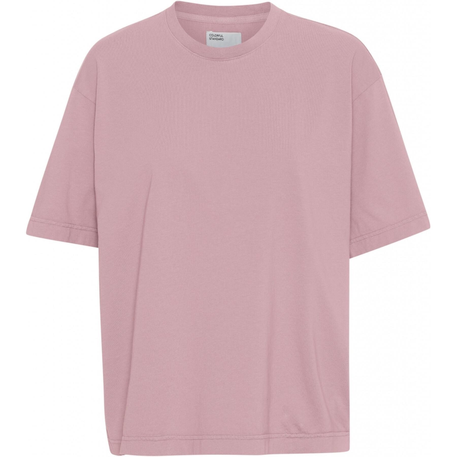 Women's T-shirt Colorful Standard Organic oversized faded pink